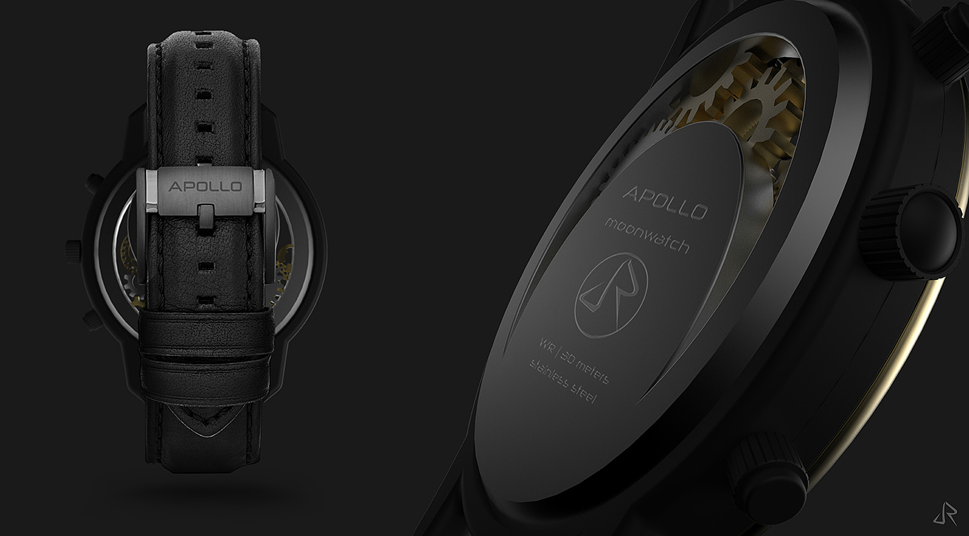 APOLLO，black，Wristwatch，Wrist watch，