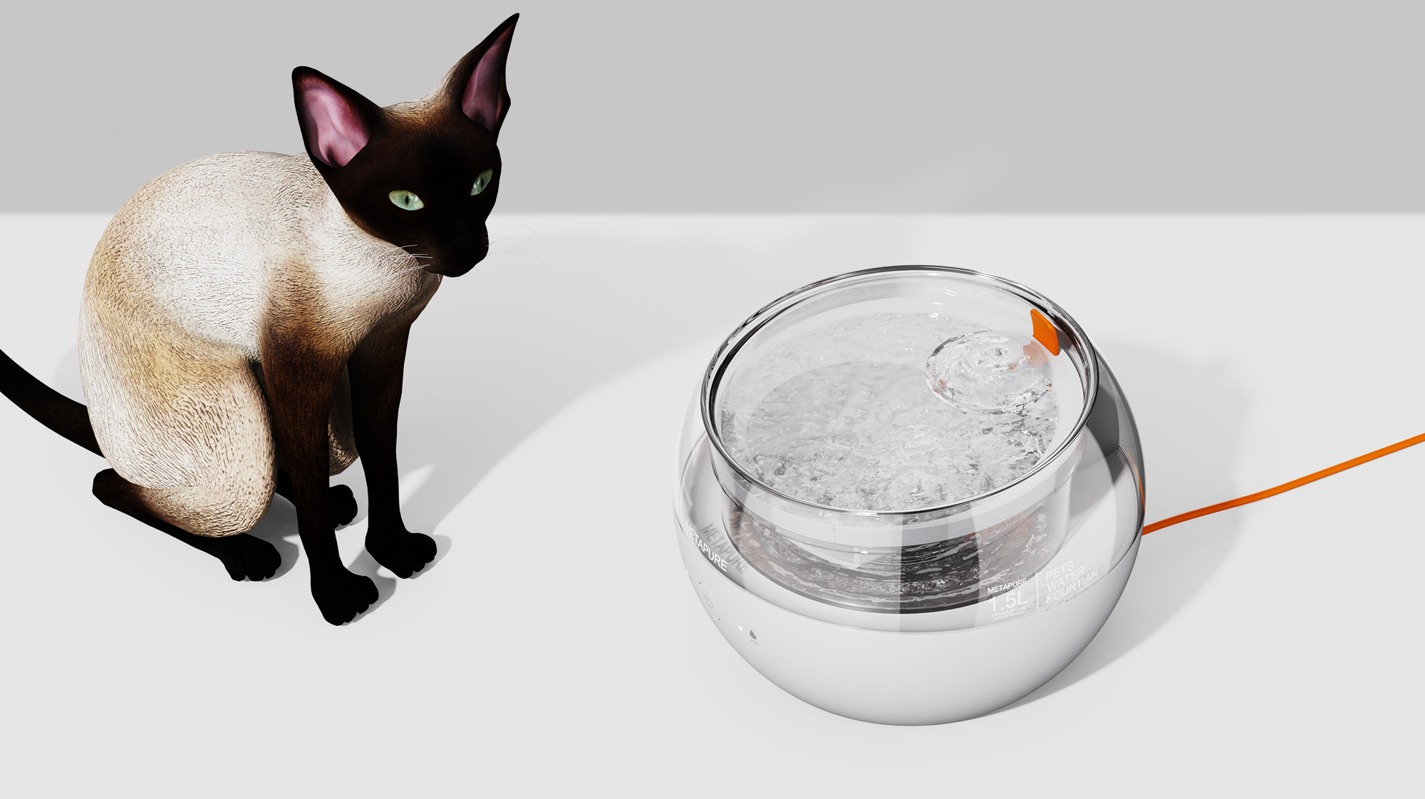 Cat automatic water dispenser，Cat water bowl，Pets，