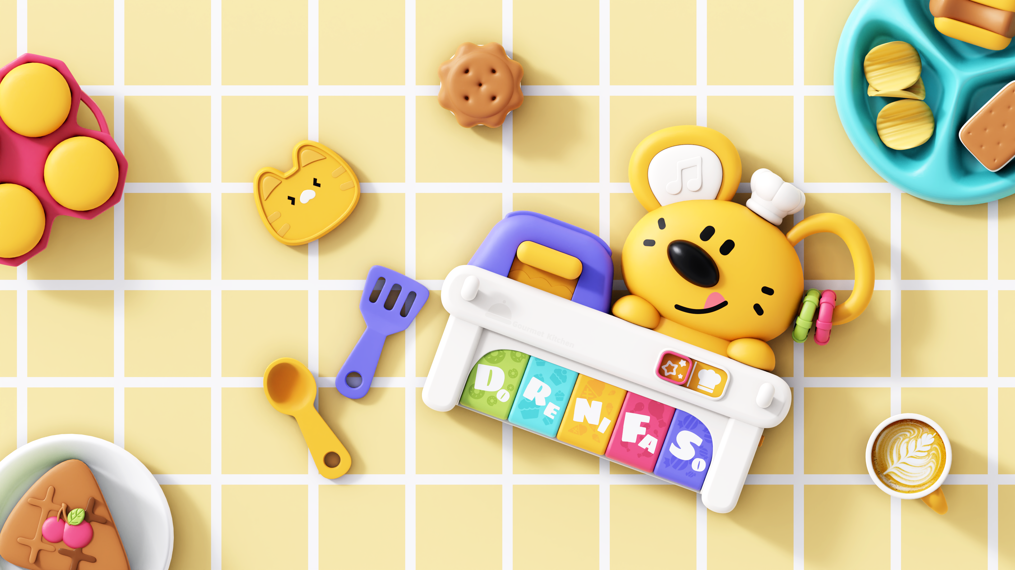Finger piano，Busy Board，Kitchen toys，Children's Toys，