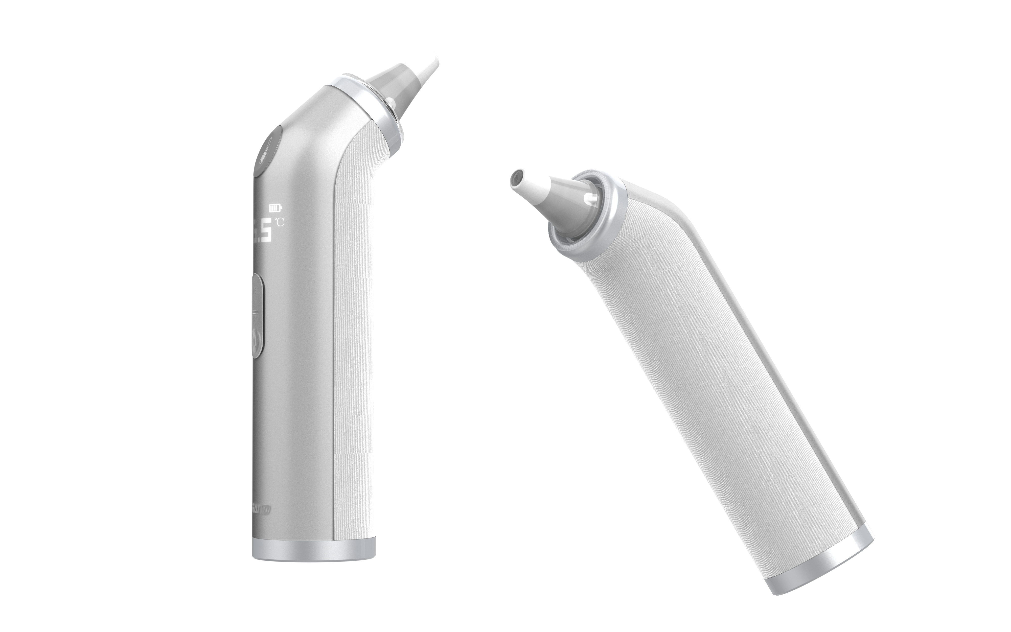 Ear thermometer design，medical apparatus and instruments，Temperature measurement tool，Body temperature measurement，Children's medical treatment，Creative material collocation，Minimalist design ，