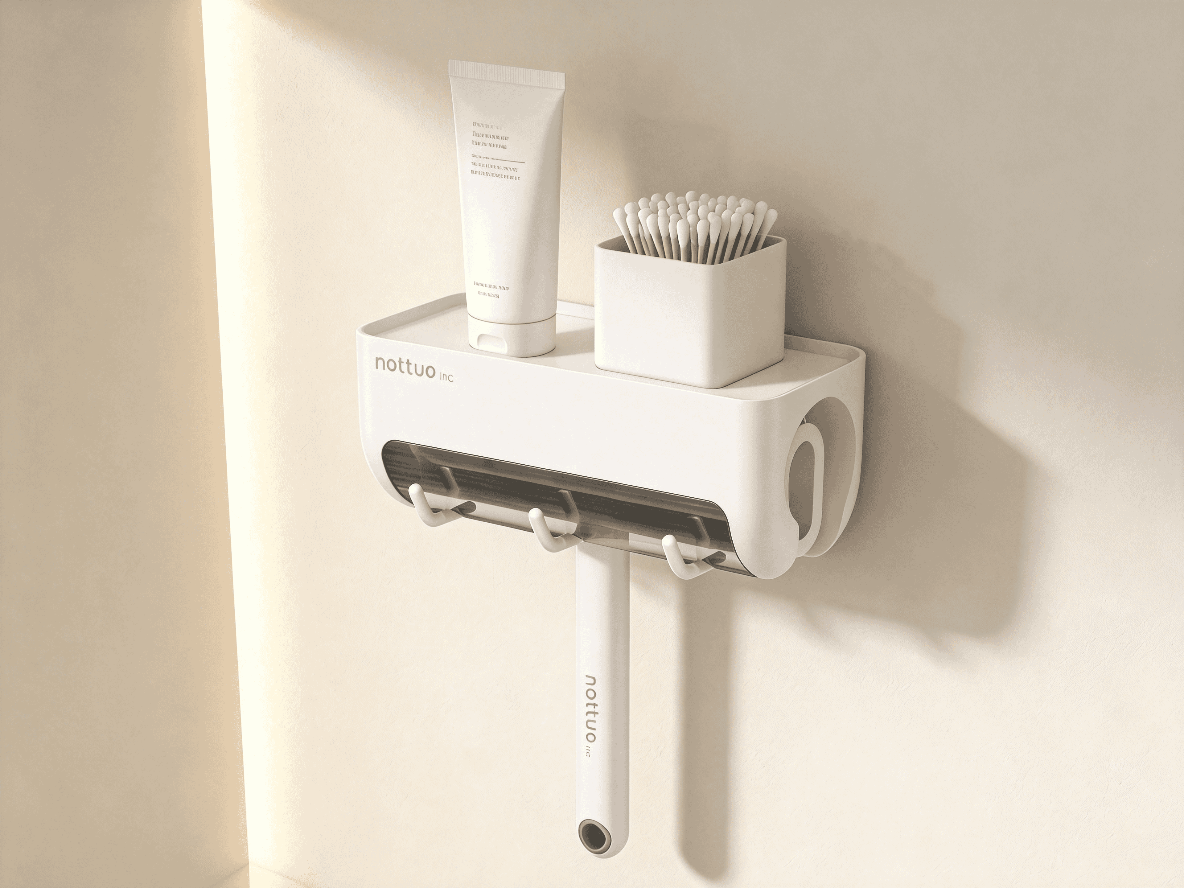 Hair sticking device，Dust cover，Wall-mounted storage rack，Sticker, dust cover, wall mount, storage rack，