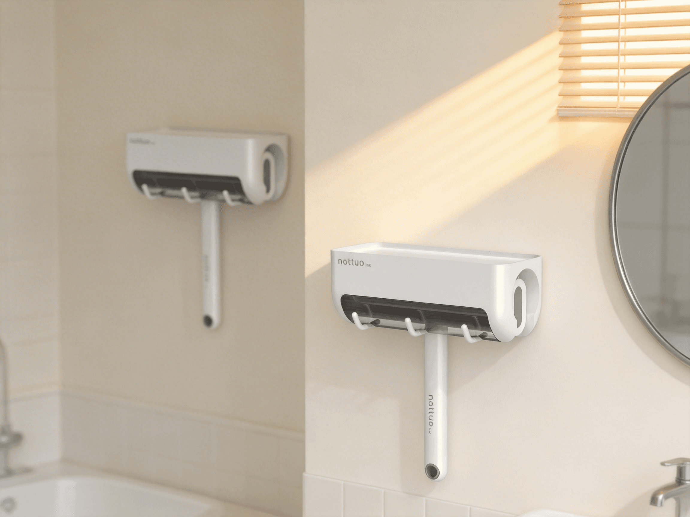 Hair sticking device，Dust cover，Wall-mounted storage rack，Sticker, dust cover, wall mount, storage rack，