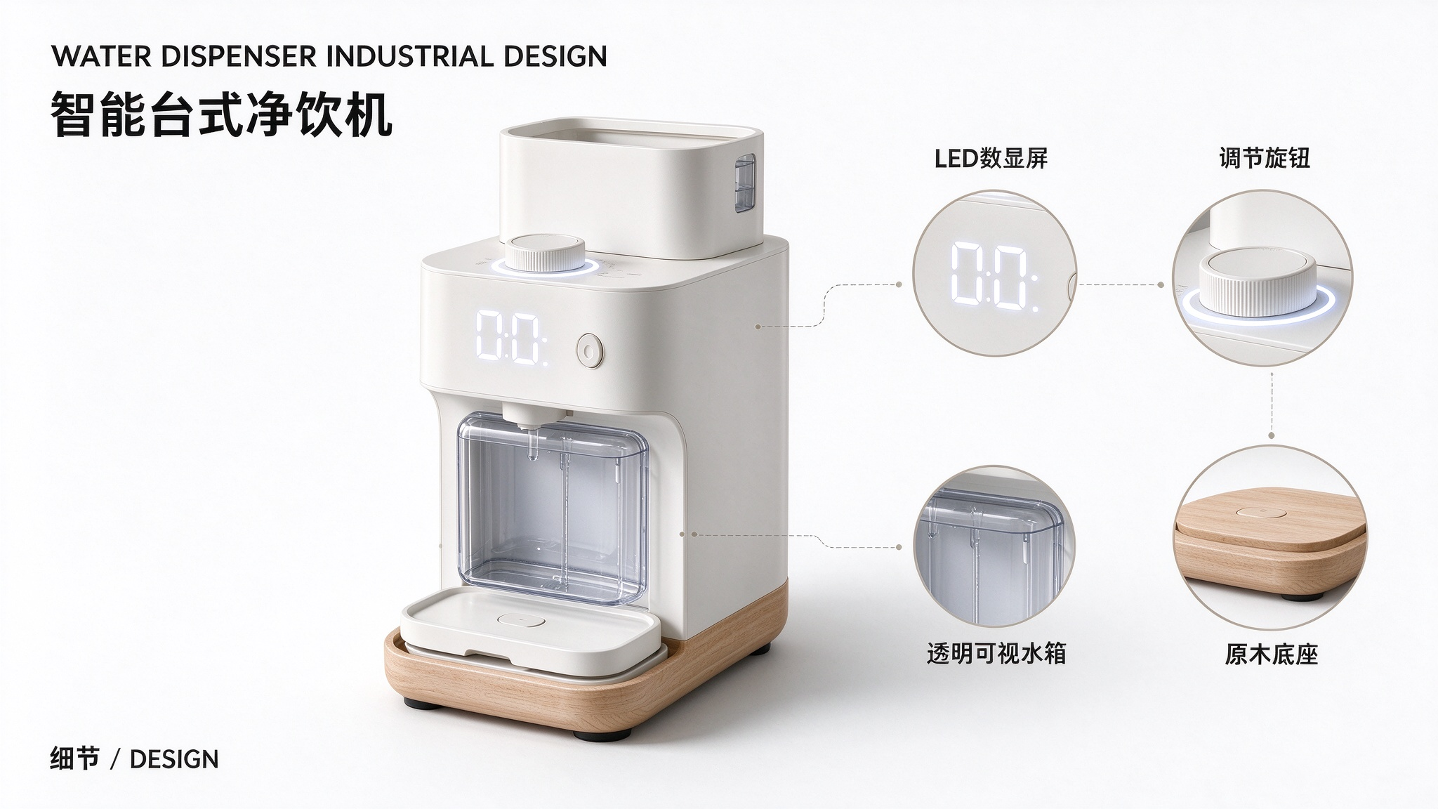 industrial design，product design，Home appliance design，Drinking machine，Product rendering，