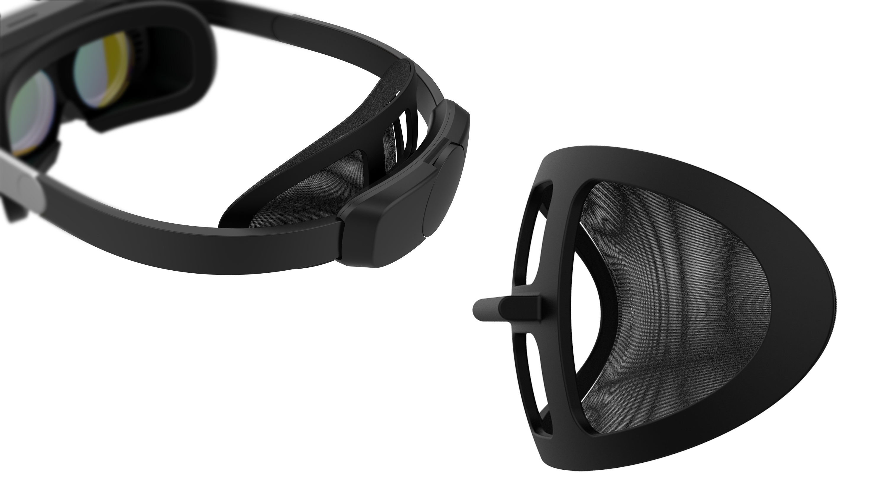 vr，ar，XR，VR glasses，VR glasses design，Appearance design，product design，industrial design，