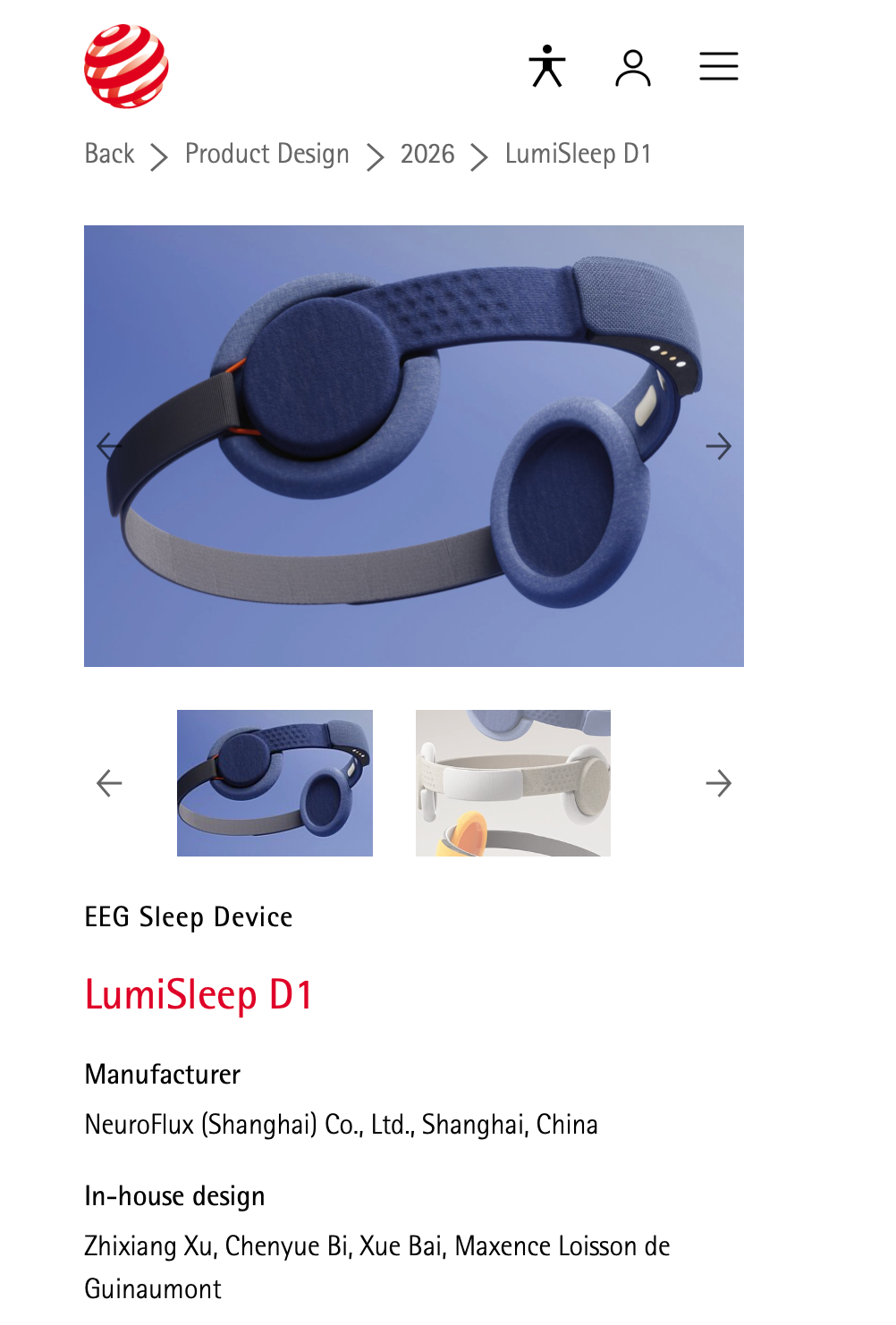 #Industrial Design，# Smart wearable devices，brain-computer interface，cmf，product design，Red dot award，DNA Paris Design Awa，A' Design Award，
