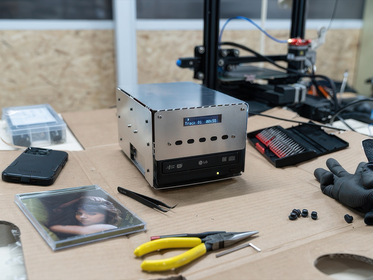 Optical Drive Transformation，CD player，Retro Digital，Old things upgrade，