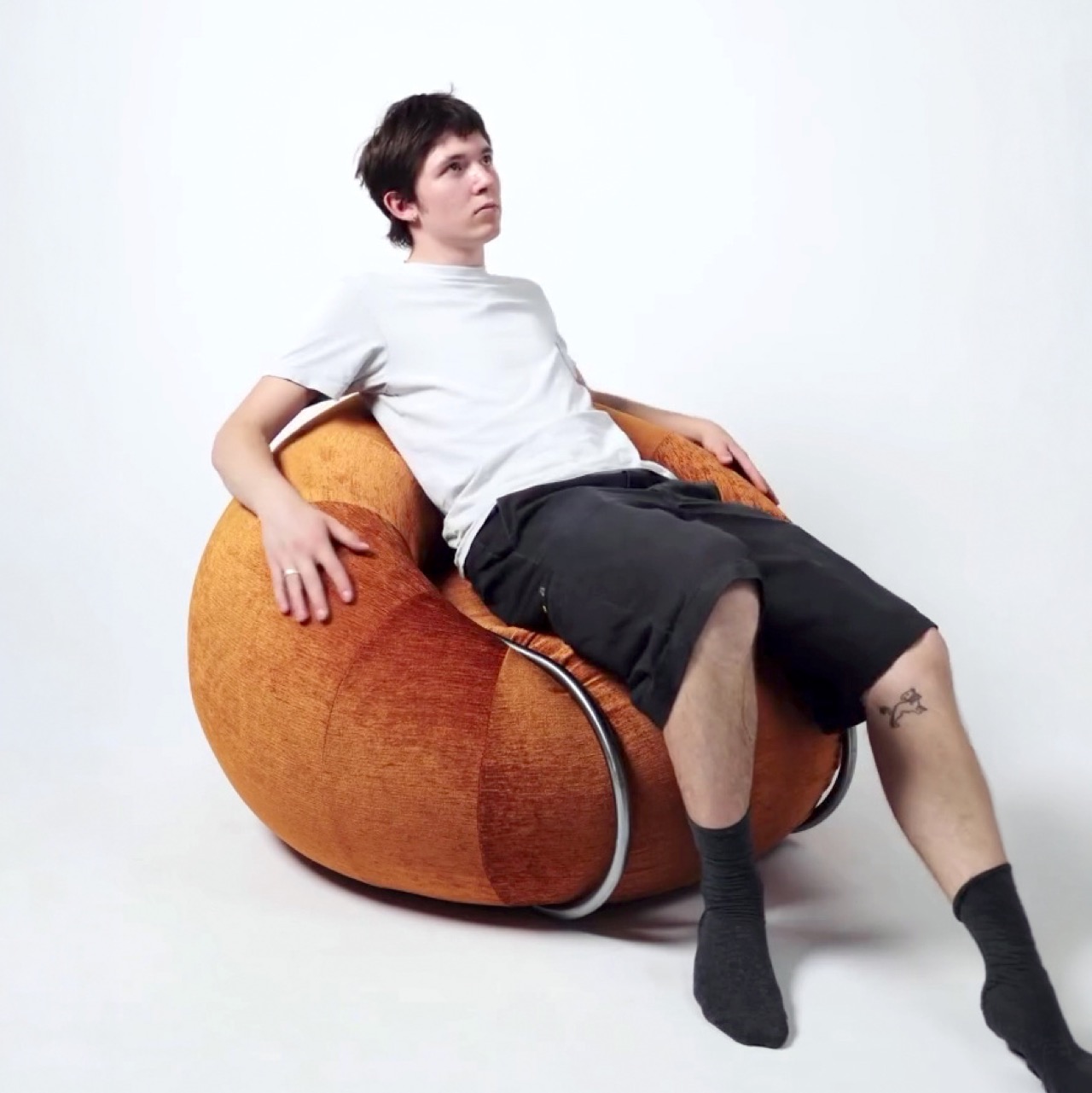 Sonnet，Beanbag sofa，inflatable furniture，Stainless steel elbow，Lumbar Support ，
