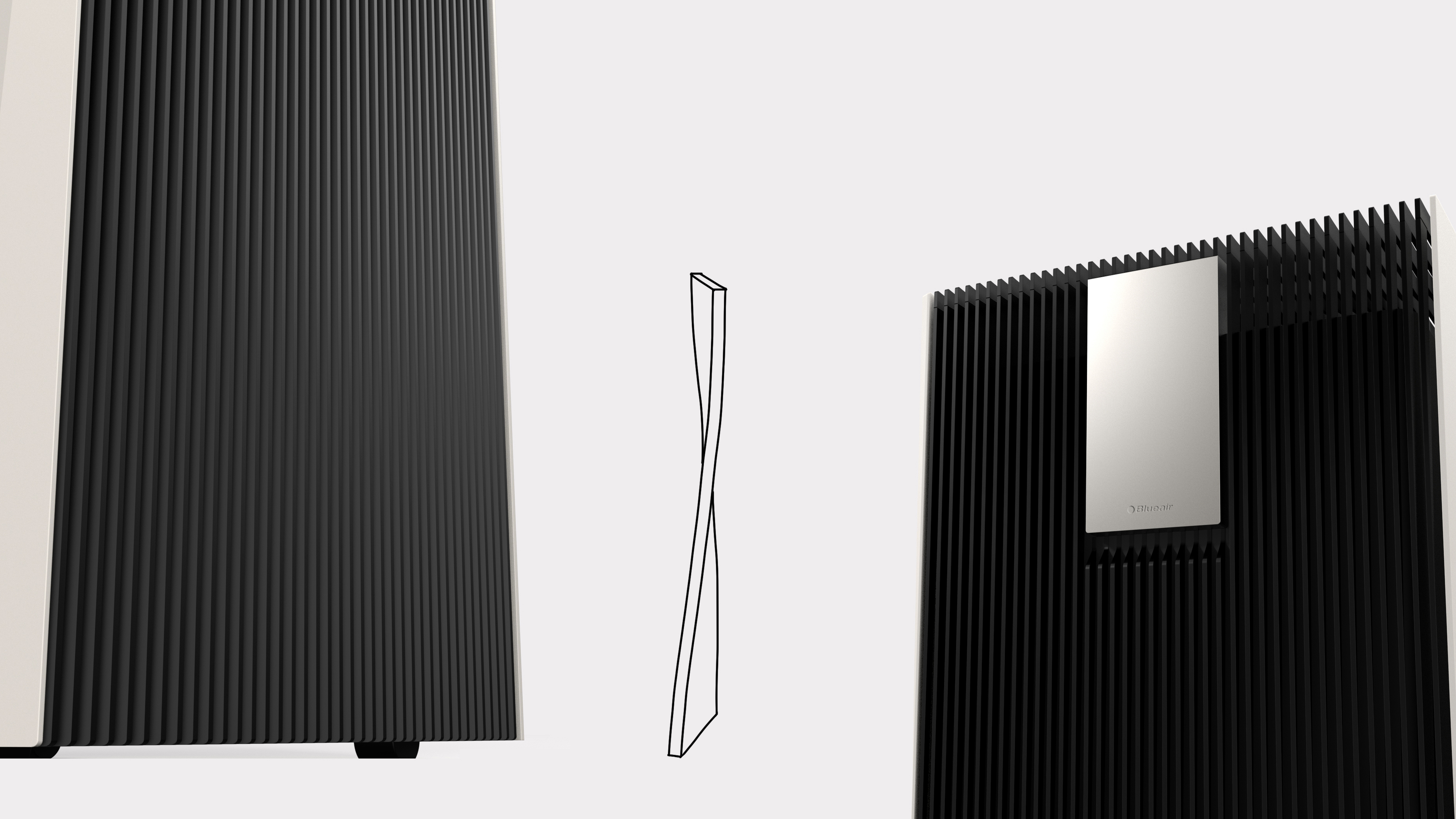 air cleaner，Empty and clean equipment，Appearance design，product design，industrial design，Household appliances，Two net products，purifier，
