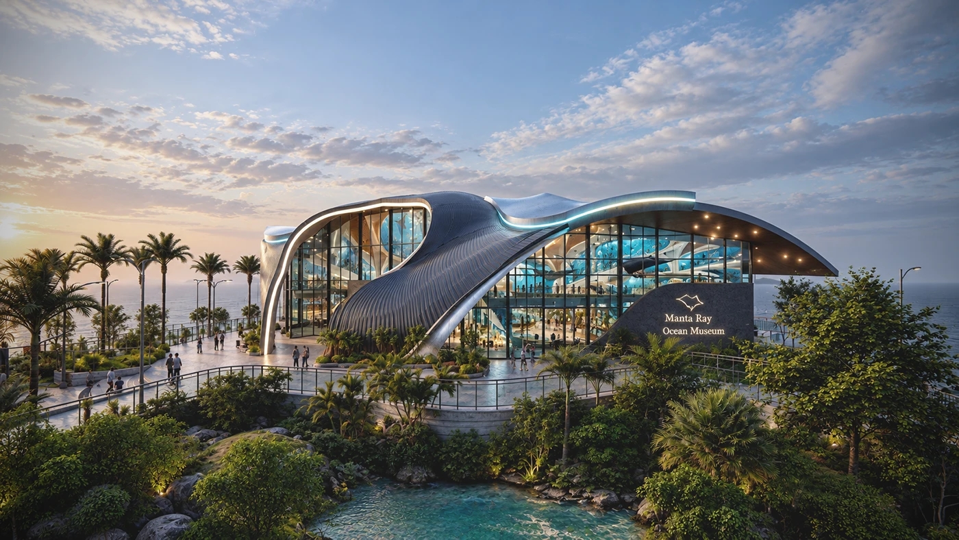environmental design，Architecture，Ocean Museum，museum，