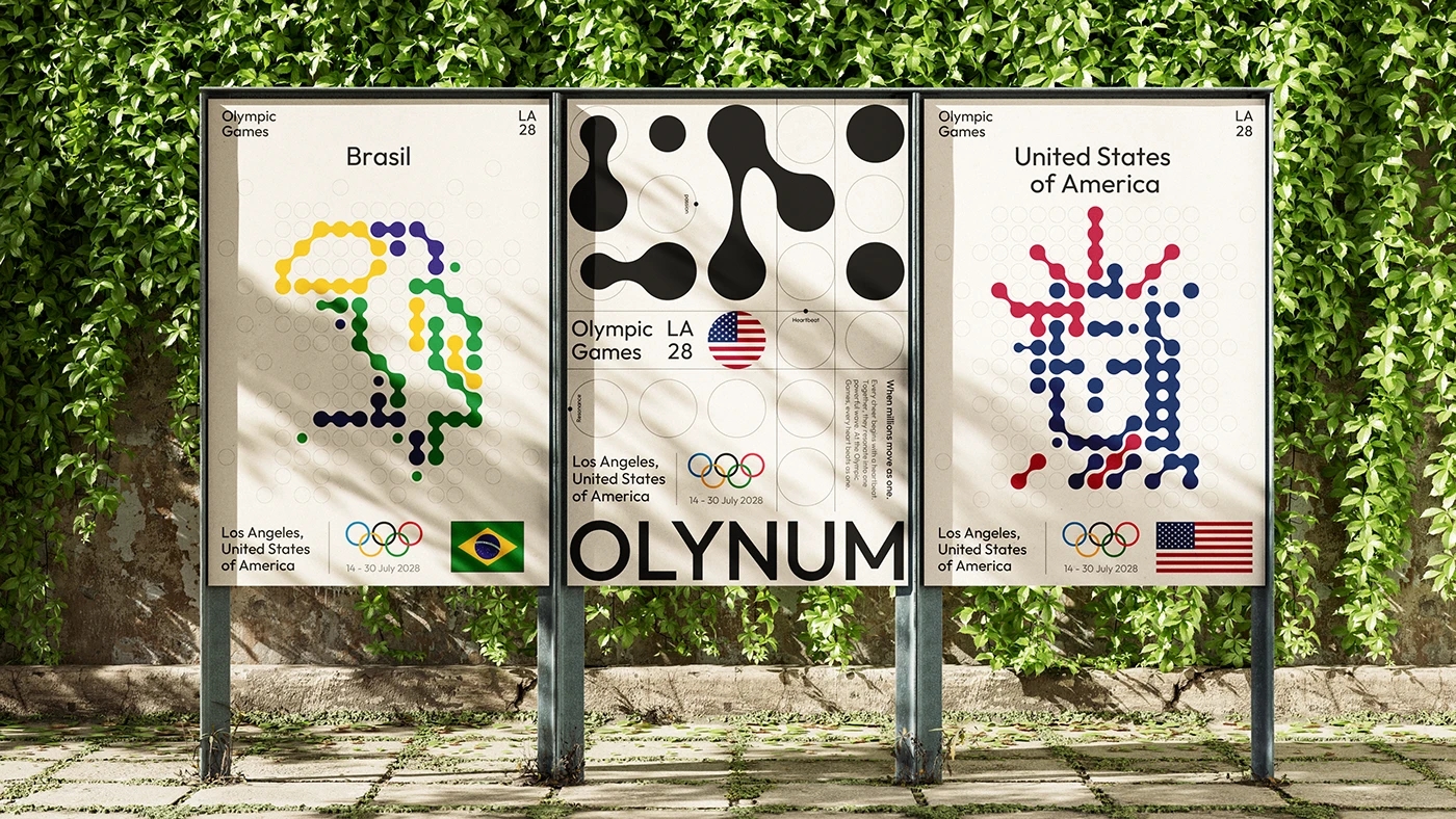 Brand promotion，OLYNUM，conceptual design，Los Angeles Olympic Games Memorial Products，
