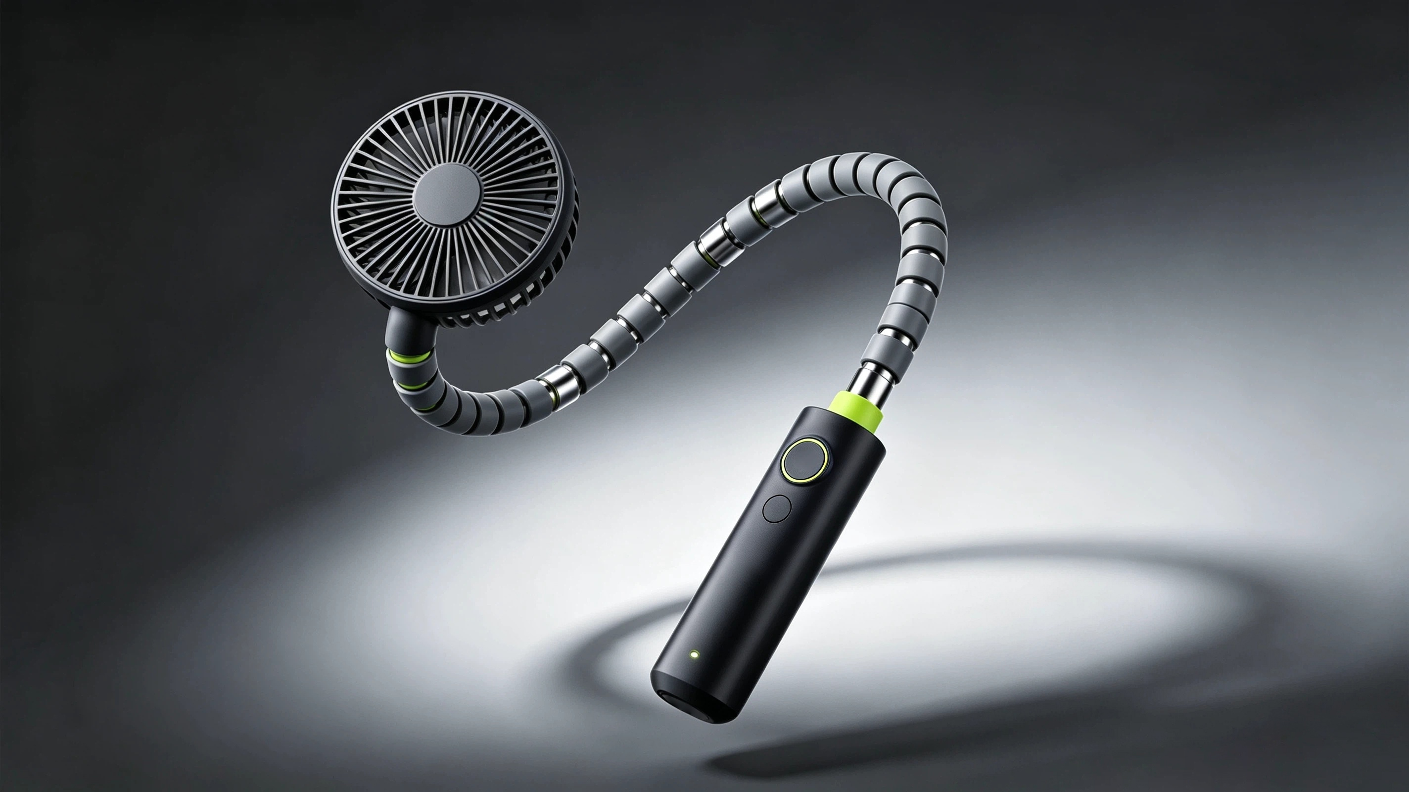 Flexible hose handheld mini fan，Handheld fan，