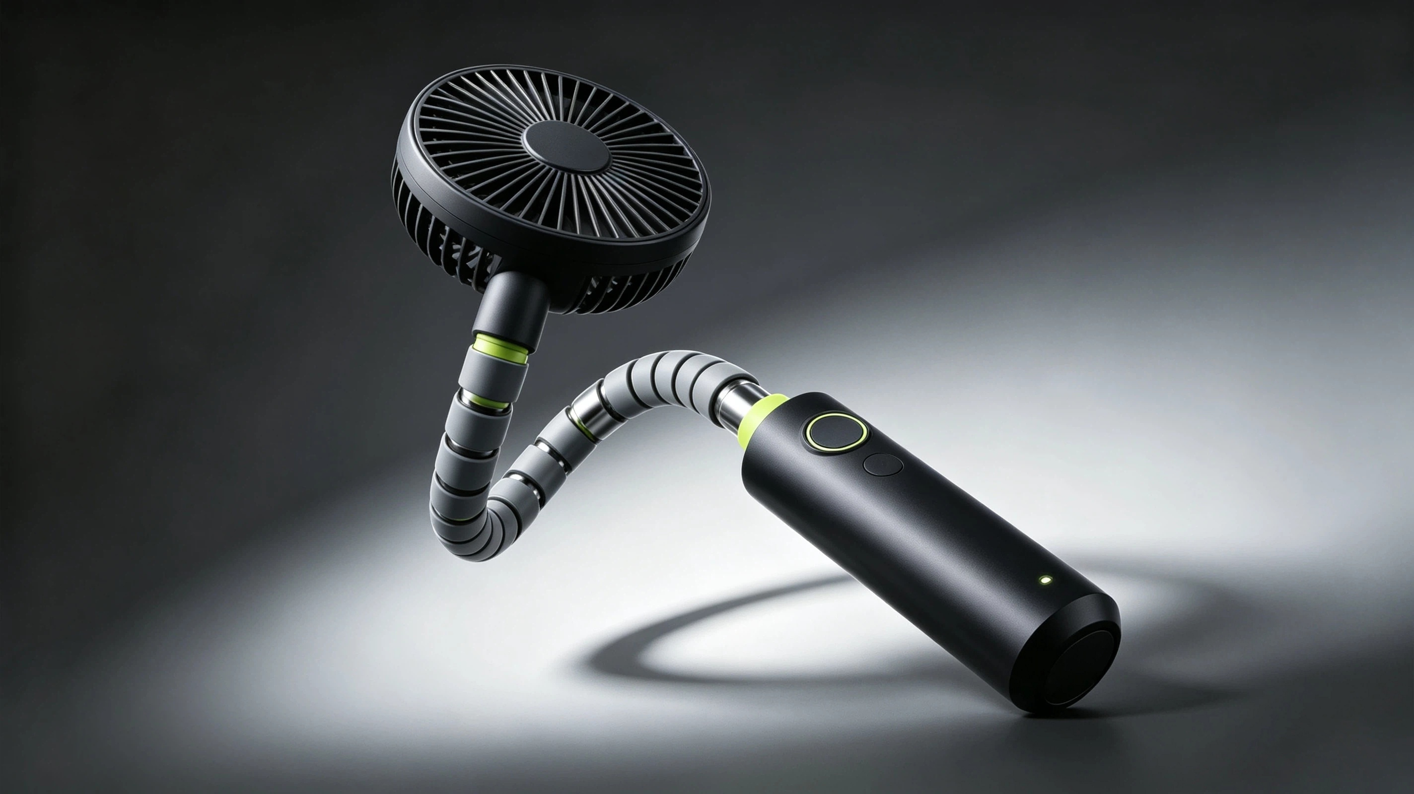 Flexible hose handheld mini fan，Handheld fan，