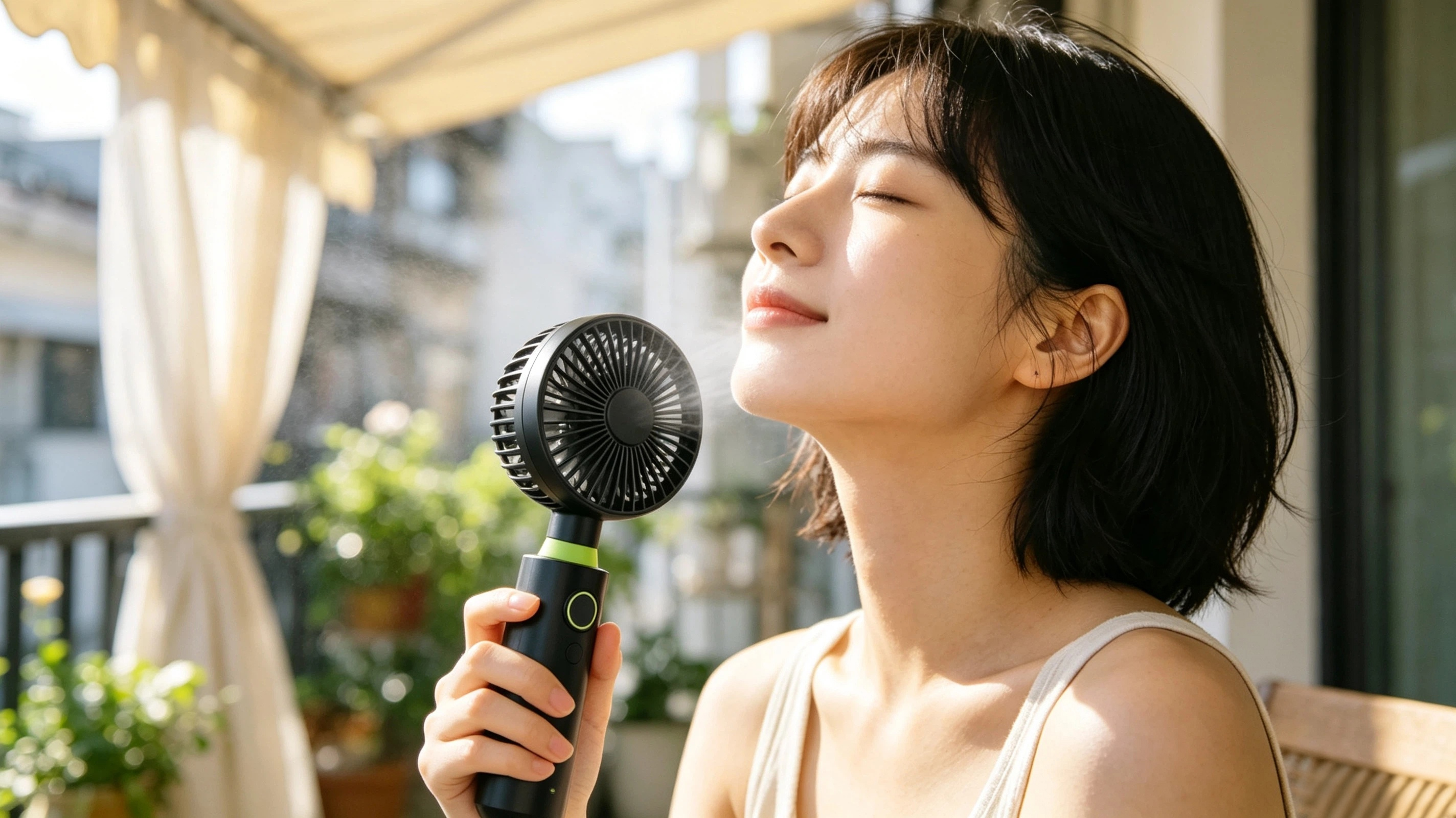 Flexible hose handheld mini fan，Handheld fan，