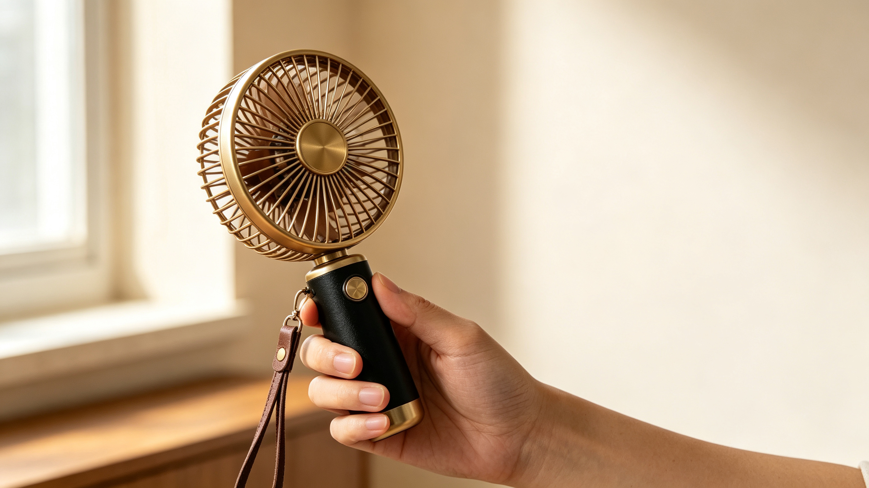 Retro，Handheld fan，Portable，