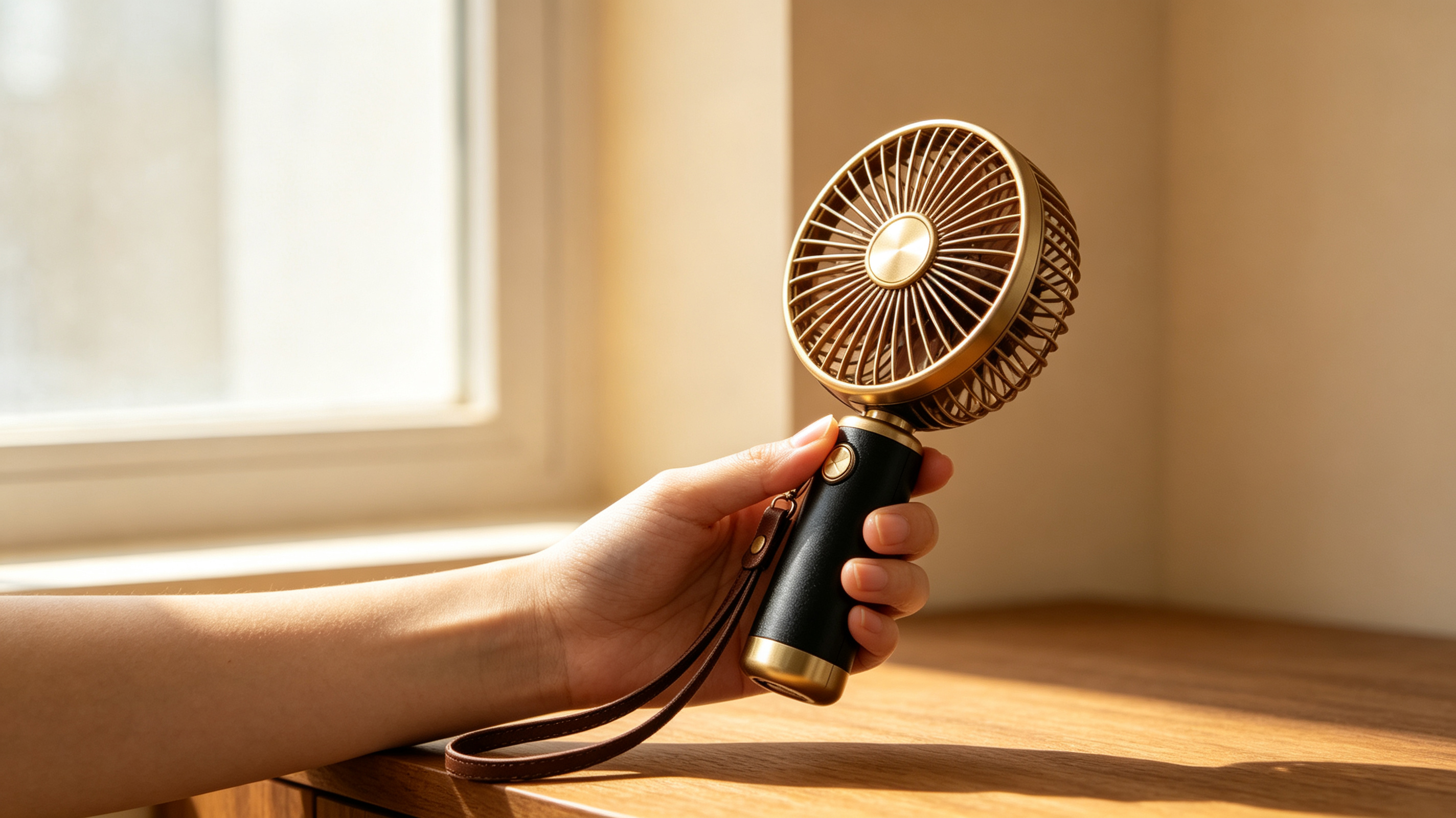 Retro，Handheld fan，Portable，