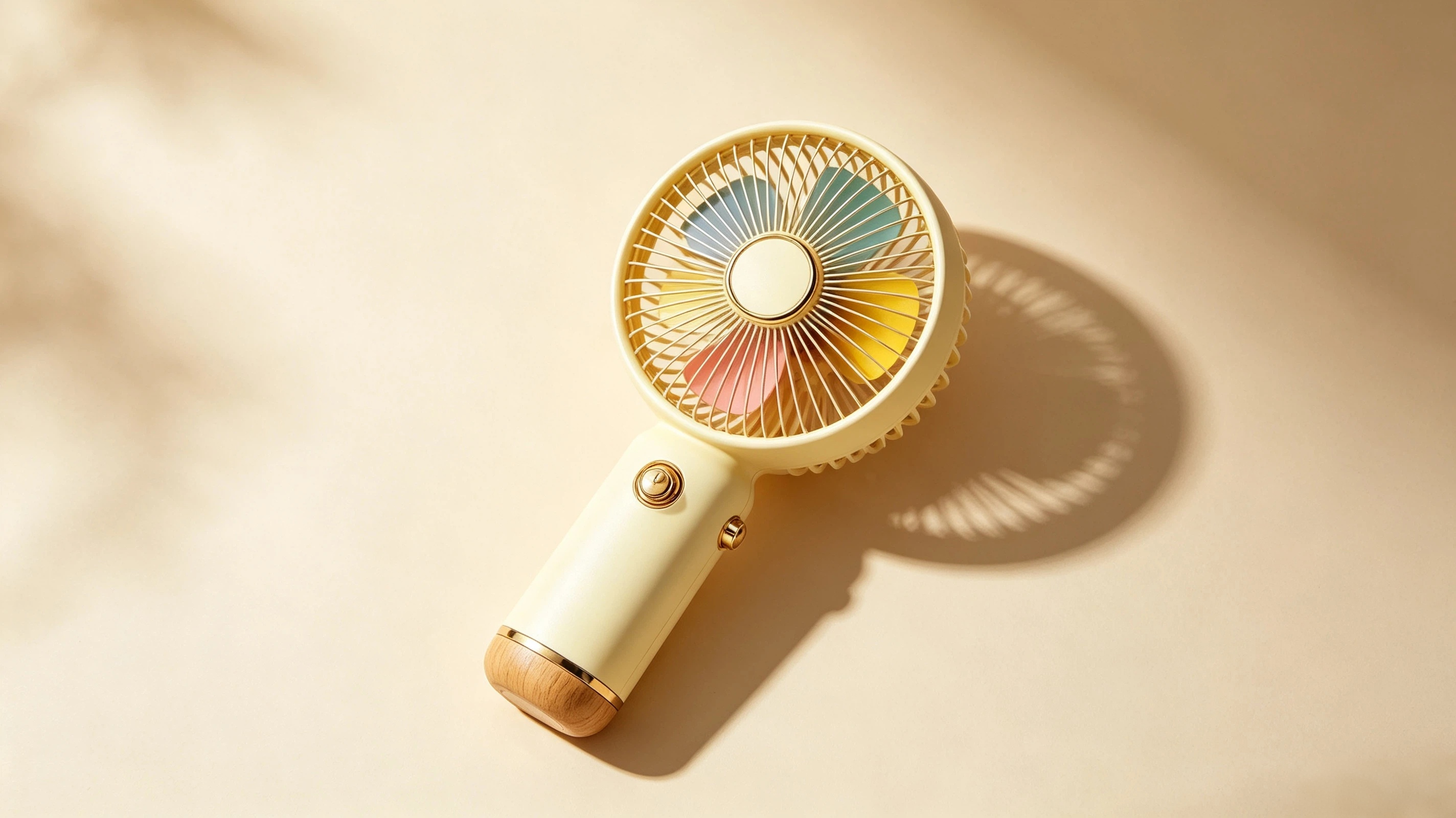 Macaroon，Handheld fan，Portable，