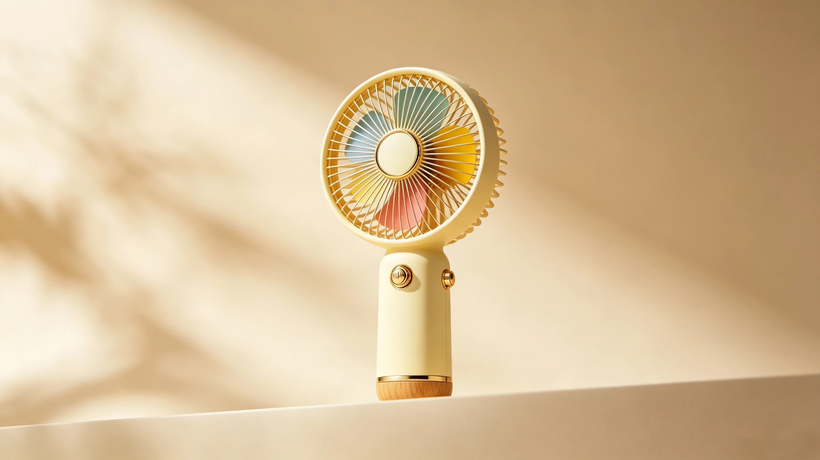 Macaroon，Handheld fan，Portable，