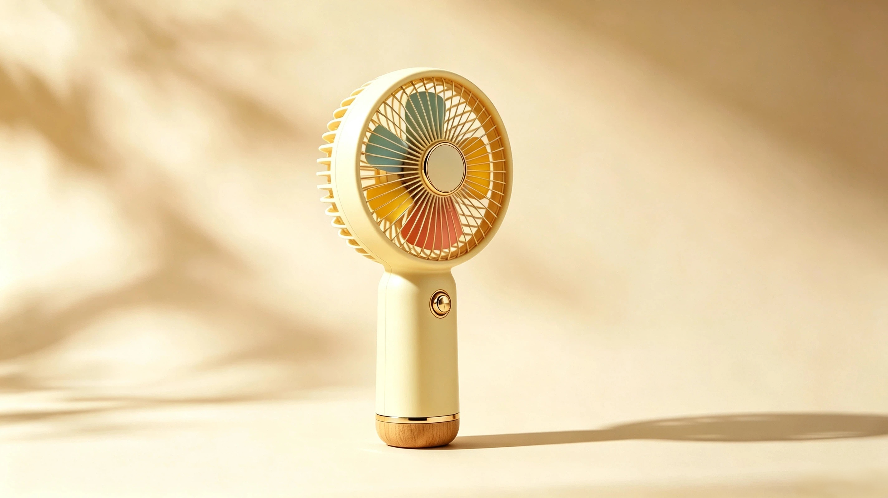 Macaroon，Handheld fan，Portable，