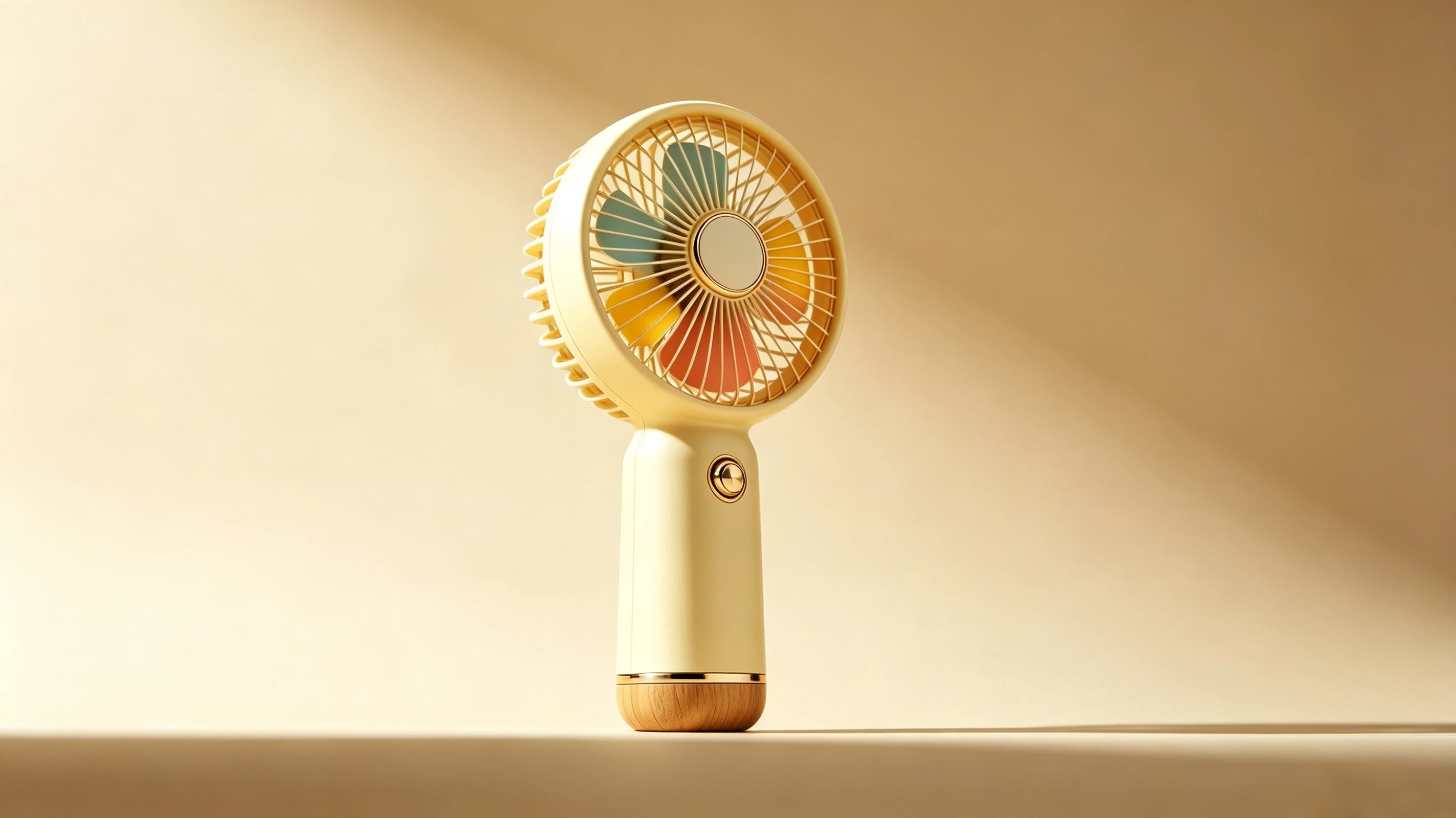 Macaroon，Handheld fan，Portable，