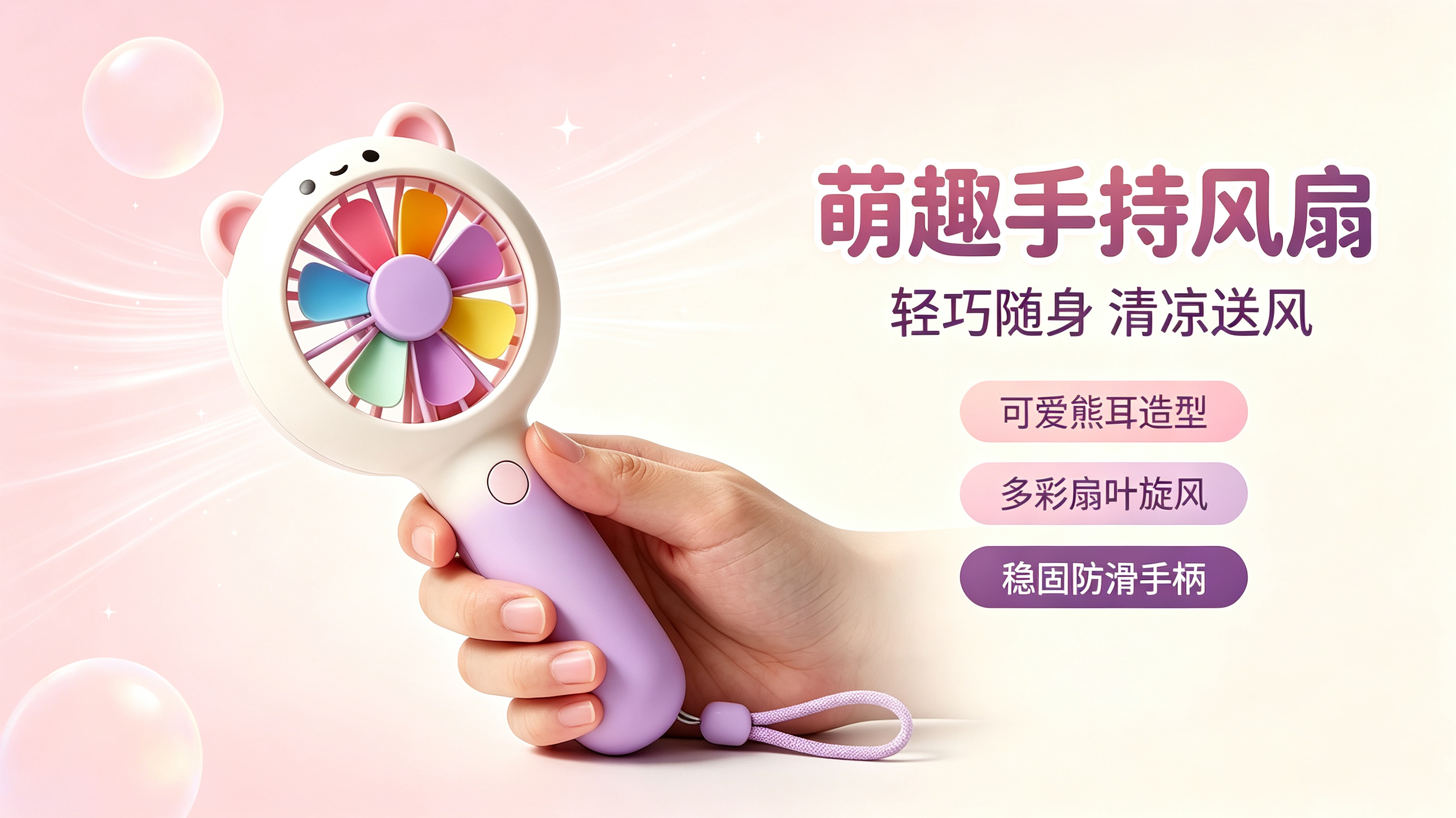 bionics，Handheld fan，Portable，