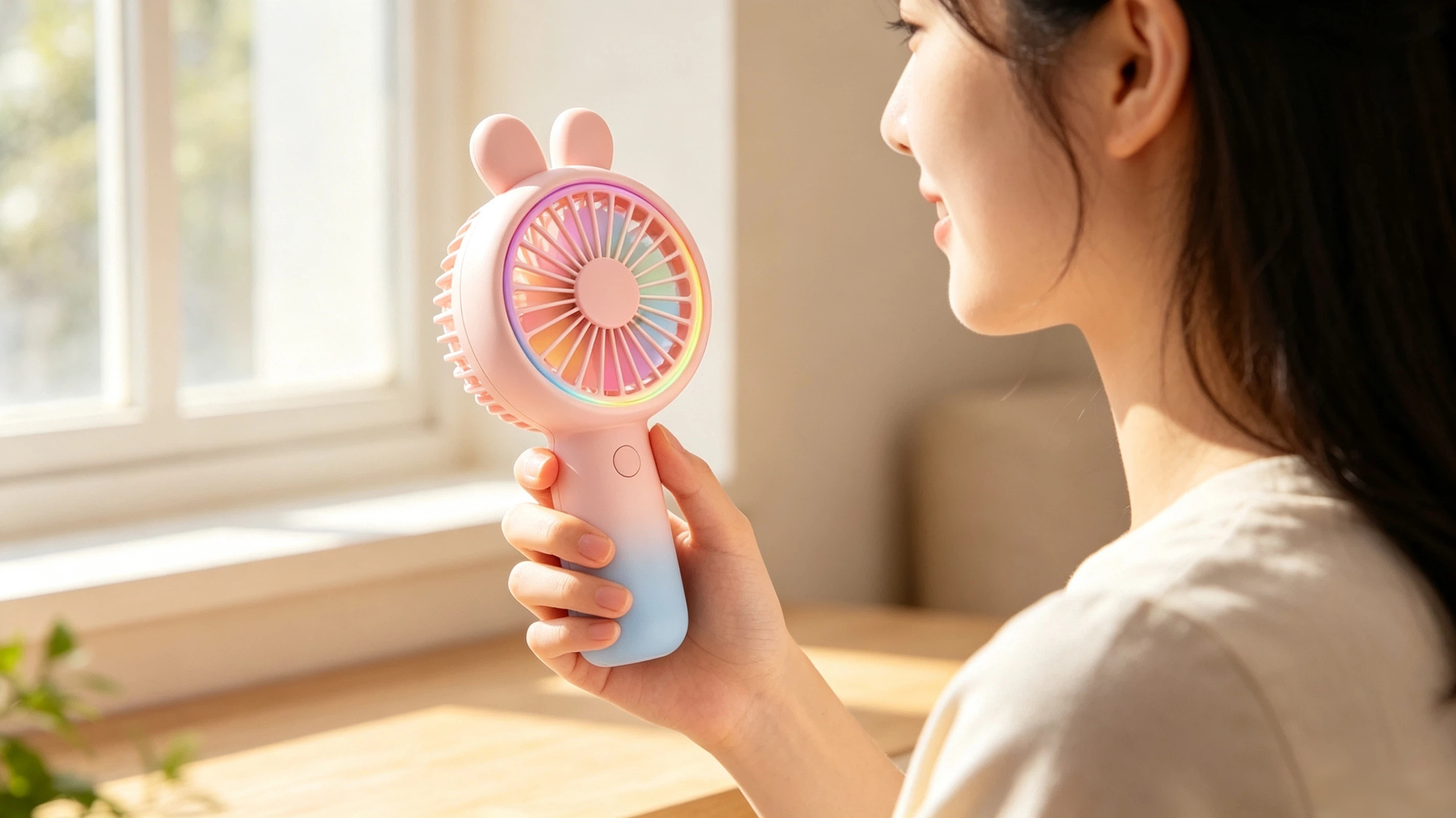 bionics，Sprouting system，Handheld fan，