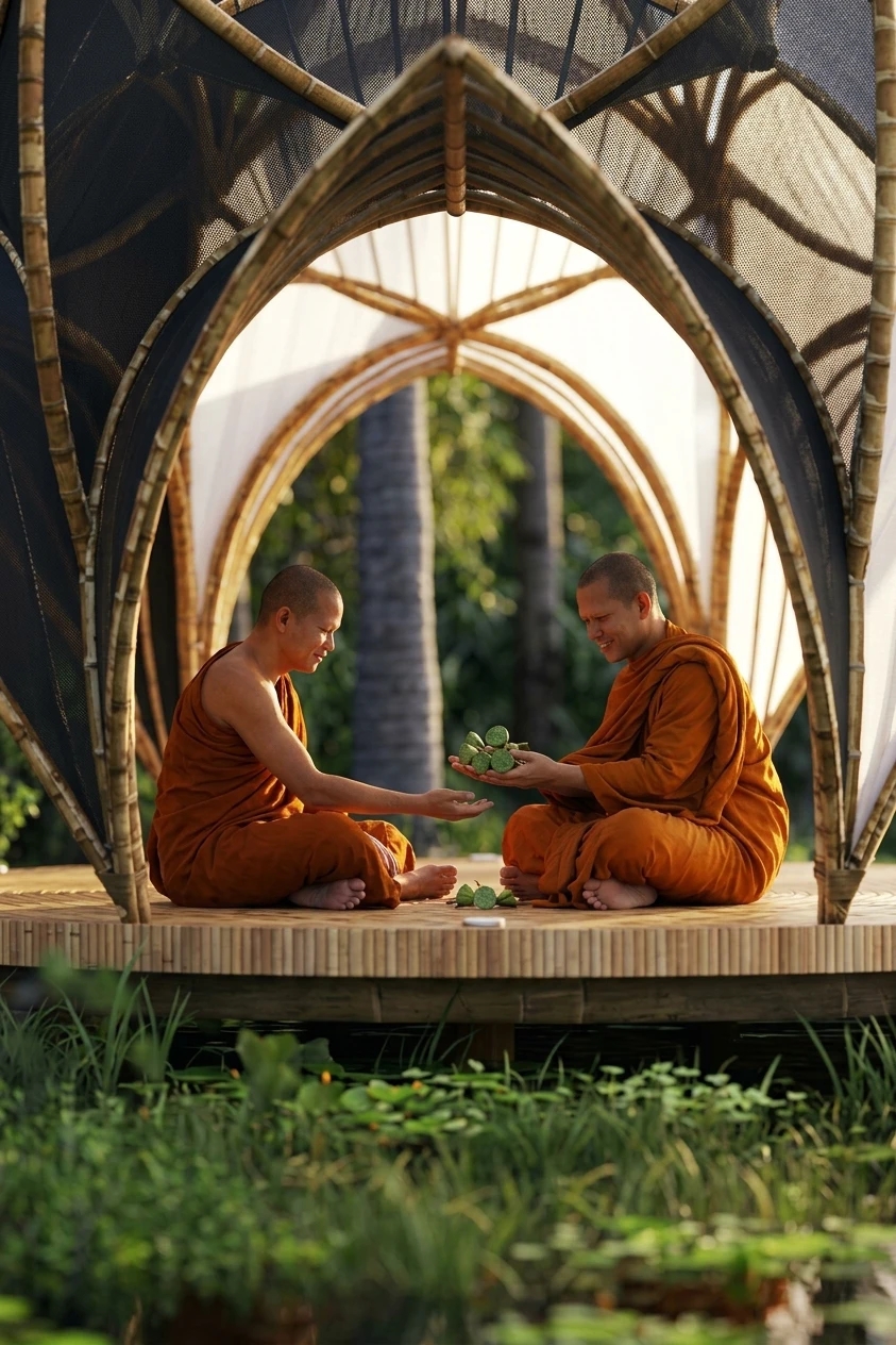Dharma Lotus Pavilio，Architecture，environmental design，originality，