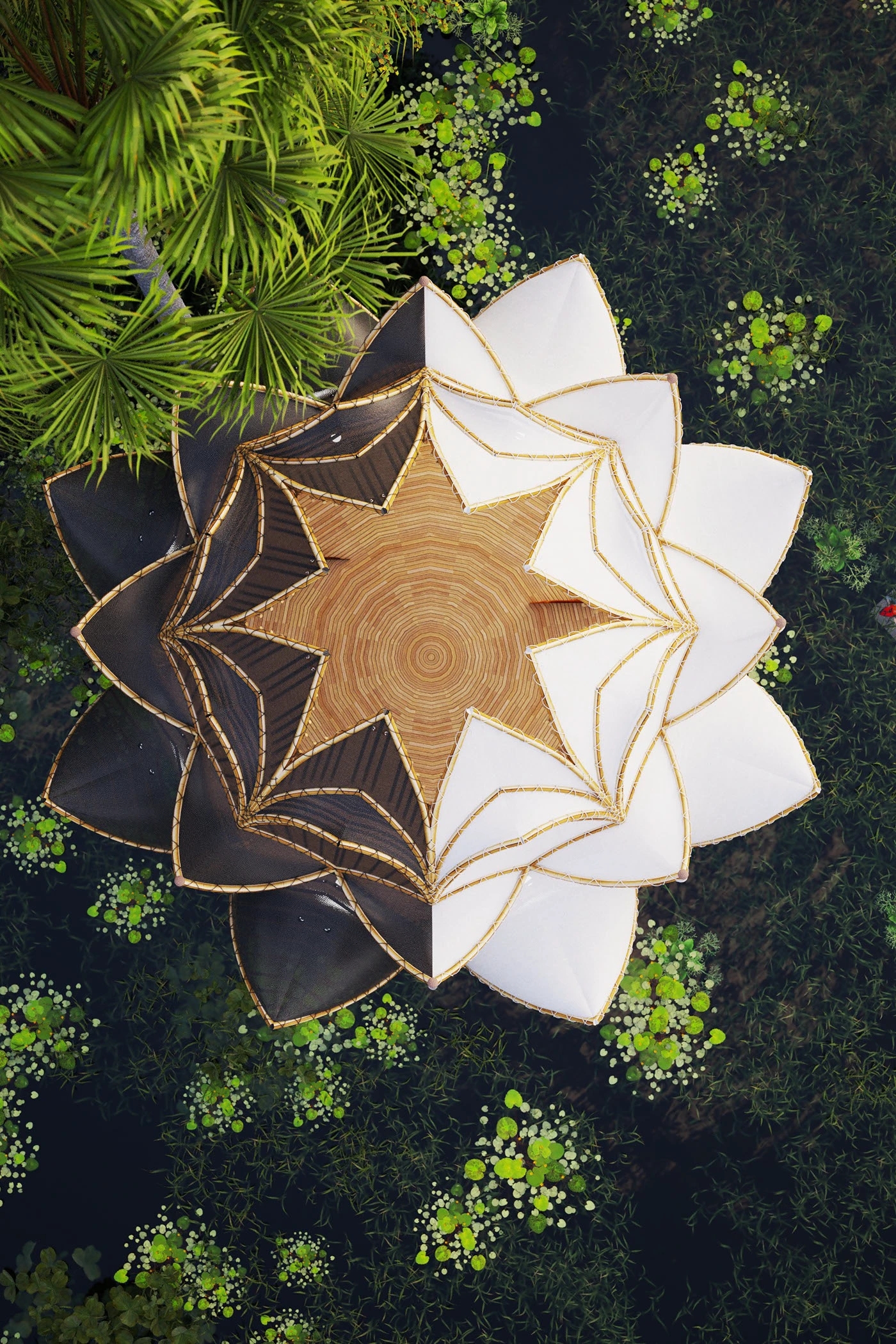 Dharma Lotus Pavilio，Architecture，environmental design，originality，
