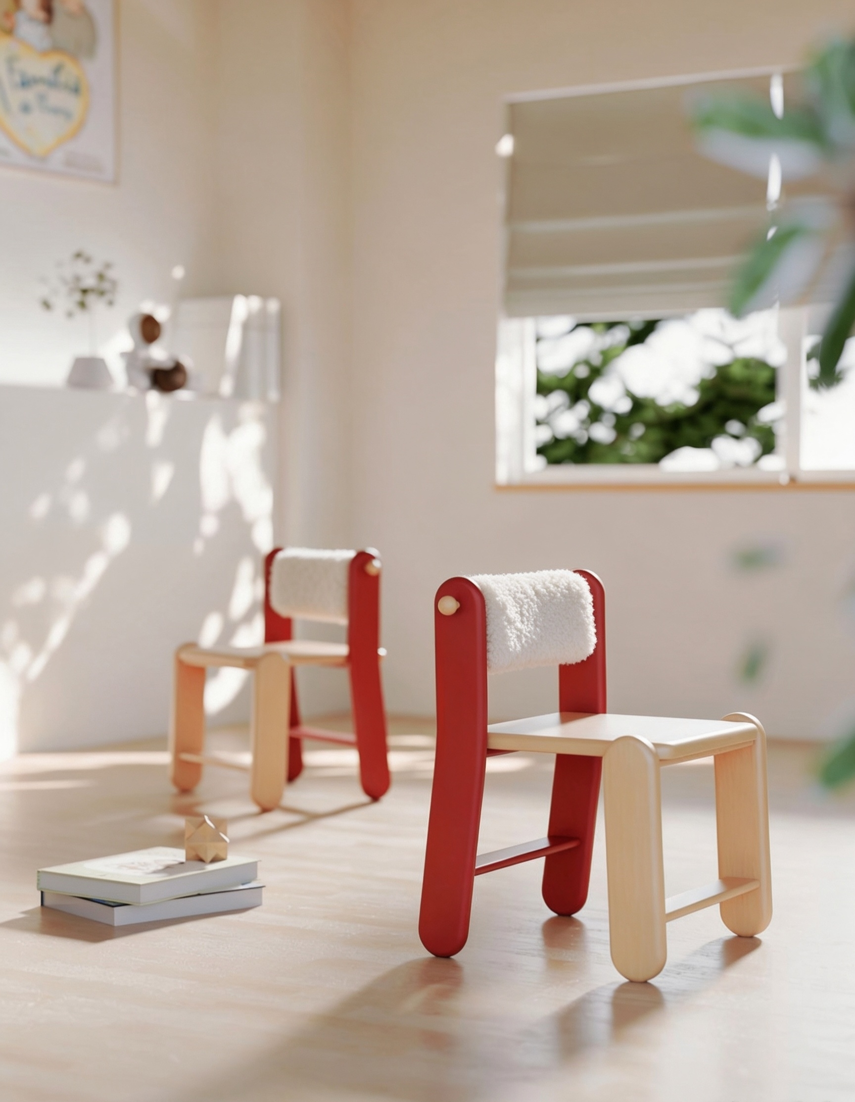 Children's furniture，furniture，chair，Study chair，children，dopamine，