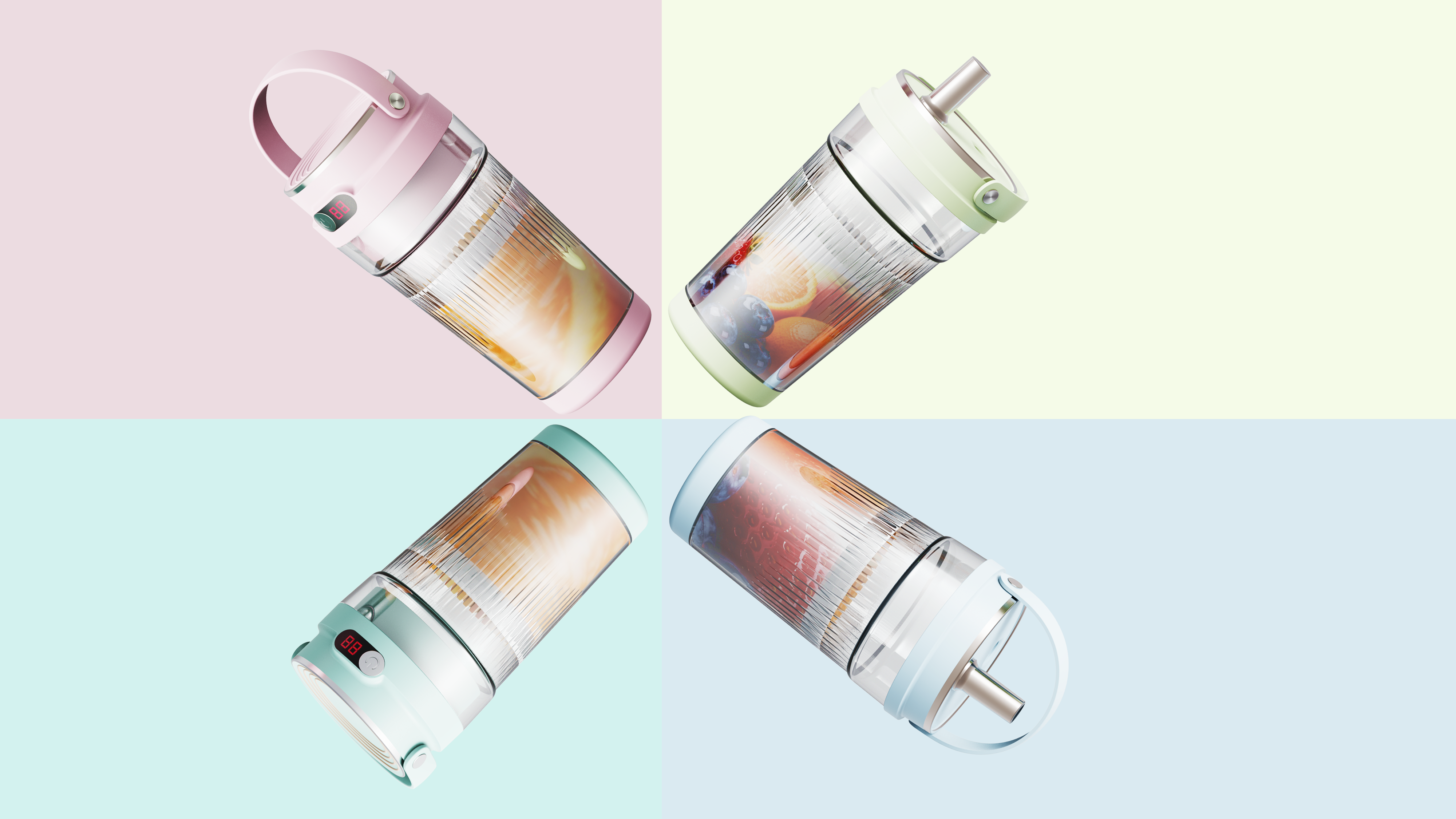 Portable juice cup，Portable juicing cup，industrial design，One Environment Industrial Design，designer，New product design，New product development，