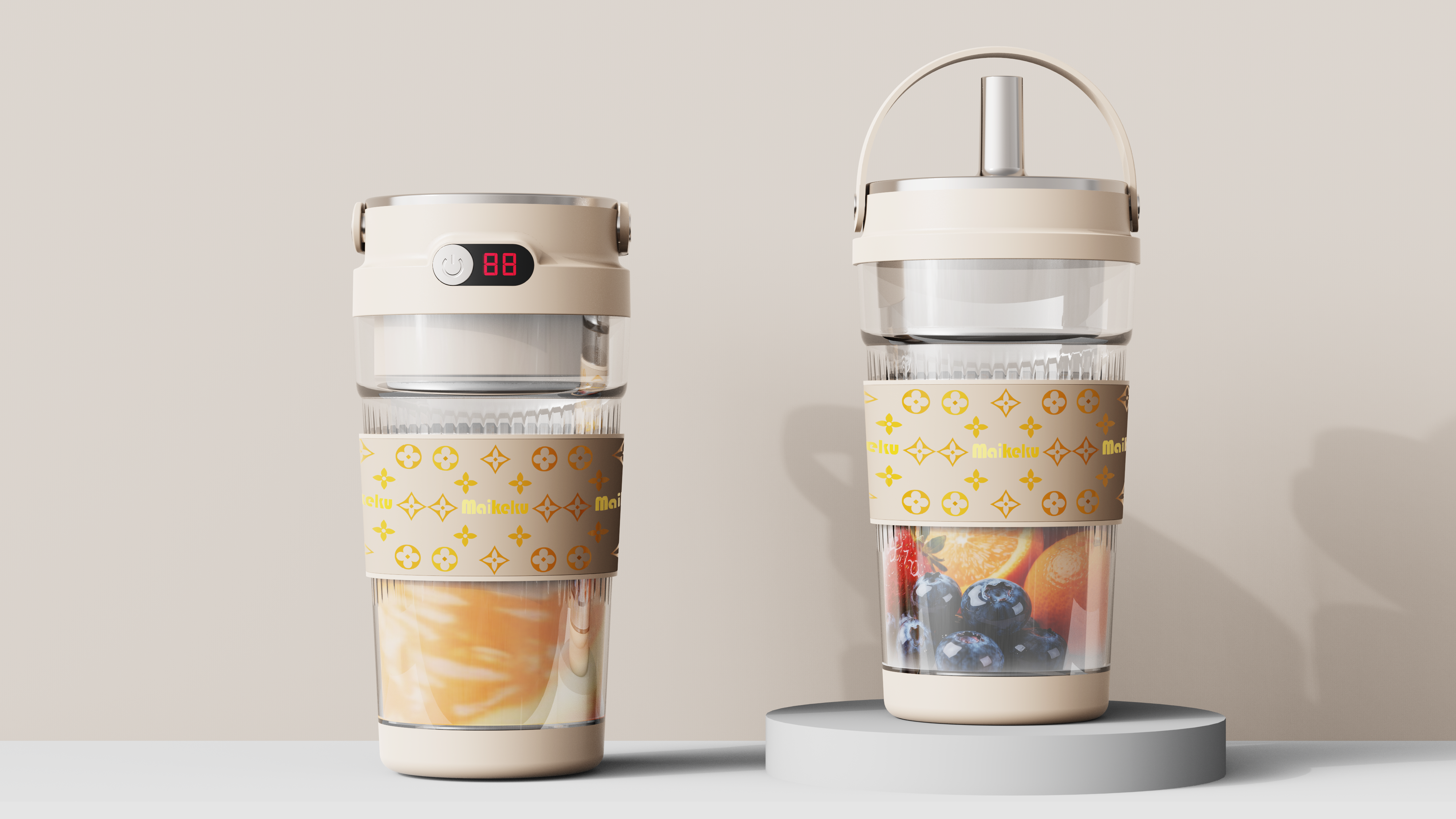 Portable juice cup，Portable juicing cup，industrial design，One Environment Industrial Design，designer，New product design，New product development，