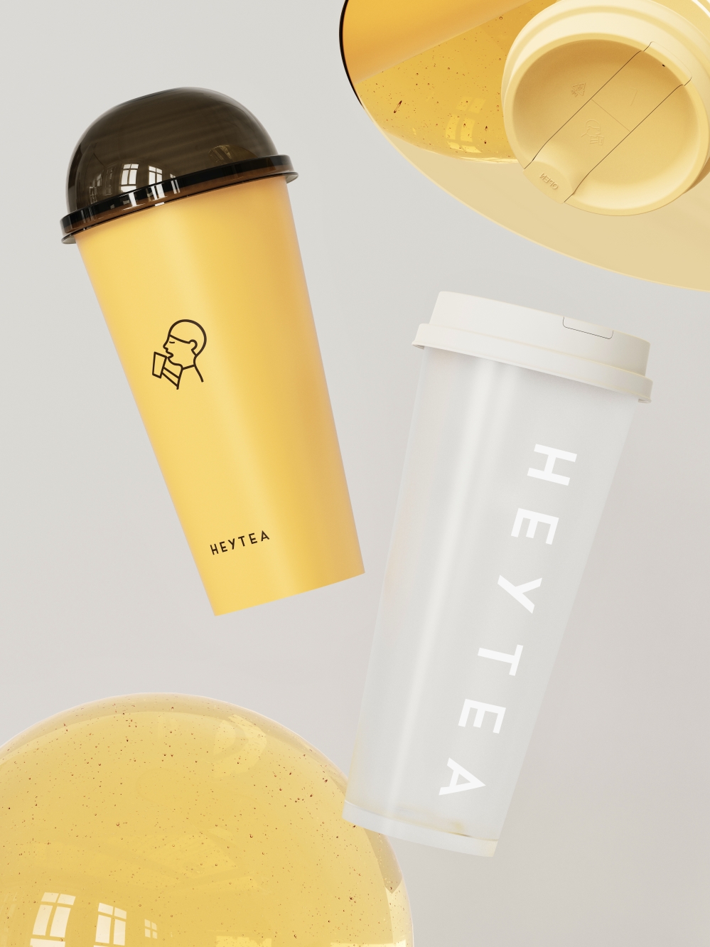 industrial design，packing design，Packaging material design，HEYTEA，Design innovation，Tea packaging，Guochao design，Structural innovation，
