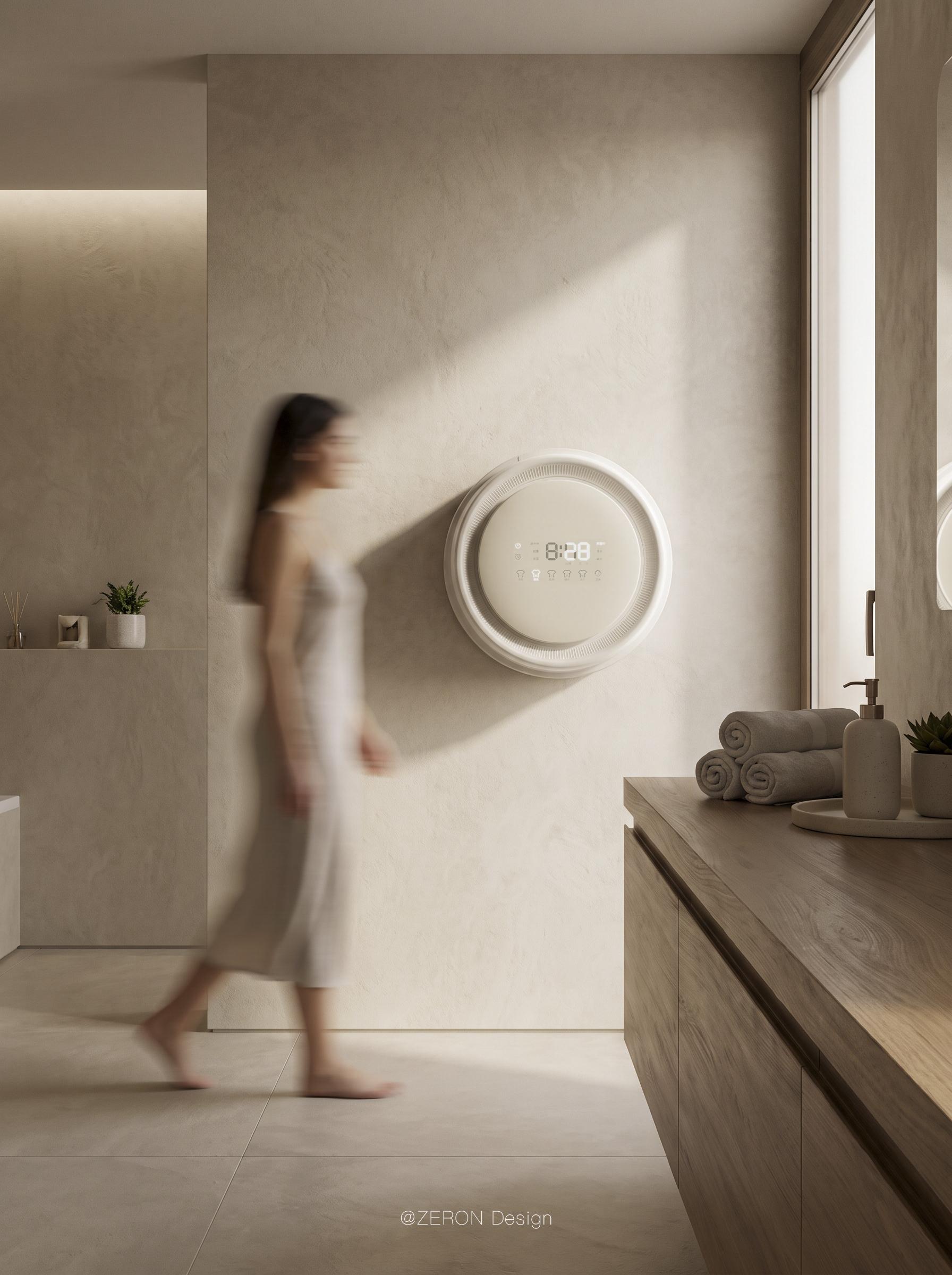 industrial design，product design，Washing machine，fully automatic，