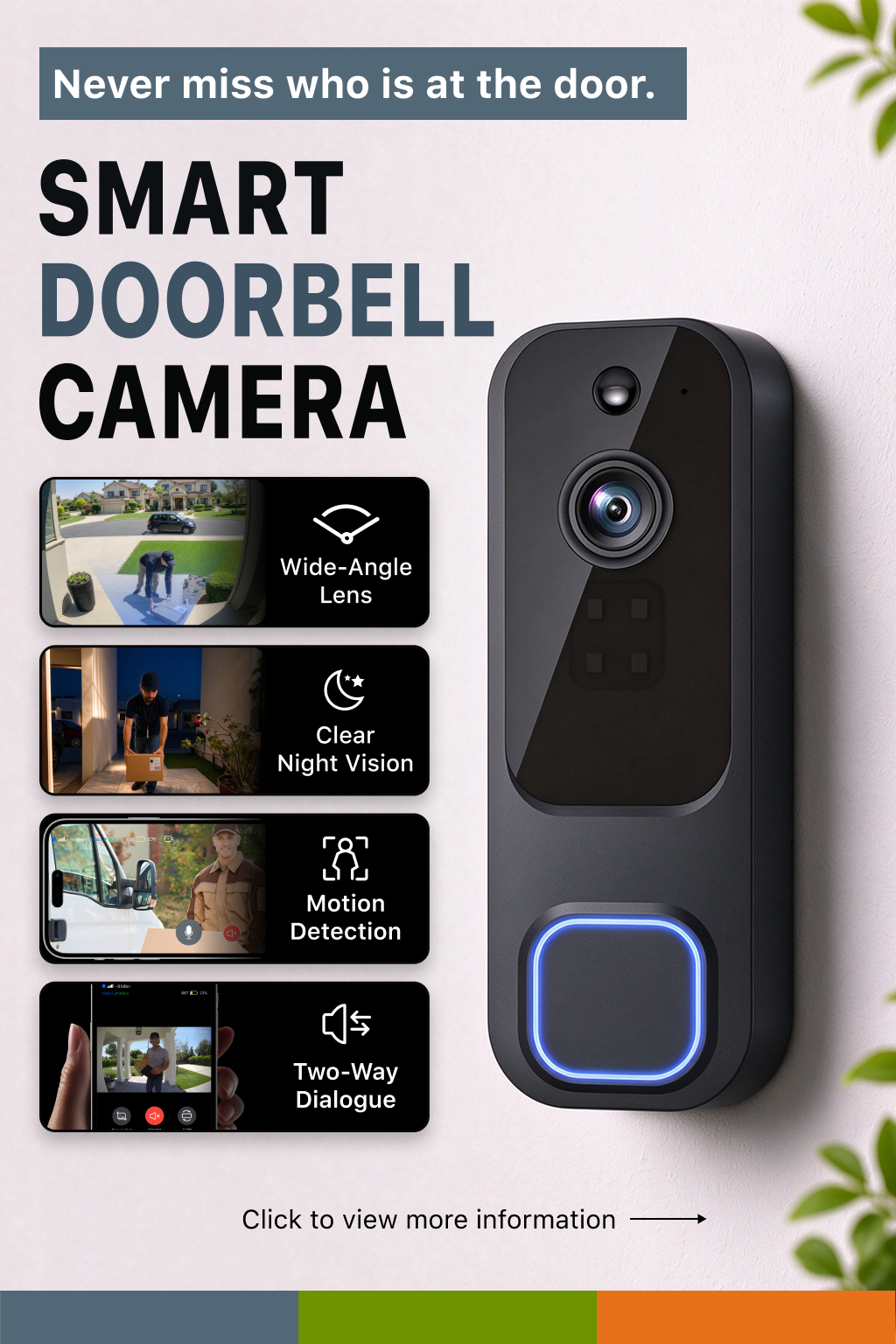 Smart home，Good things at home，Home monitoring，Security equipment，Intelligent doorbell，