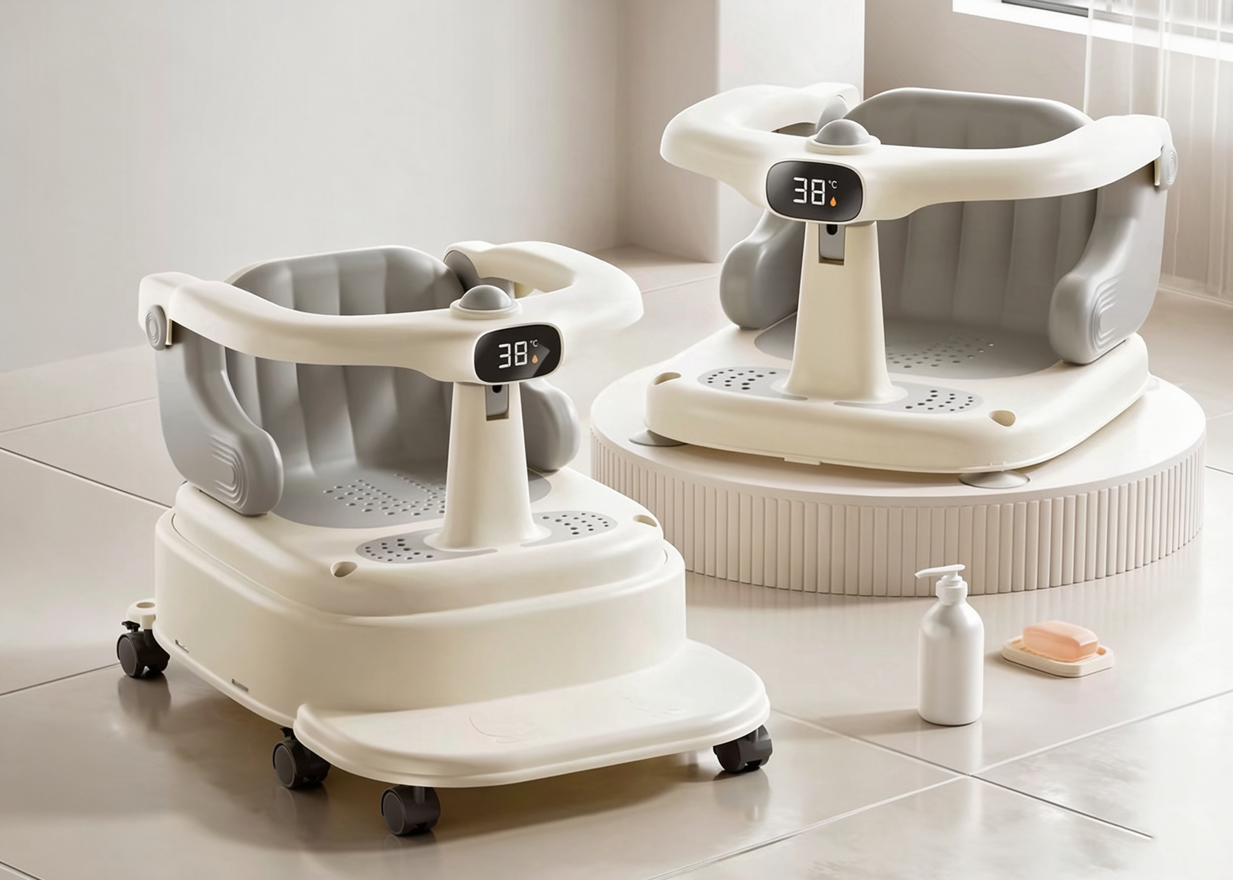 product design，bath chair，industrial design，Infant child，