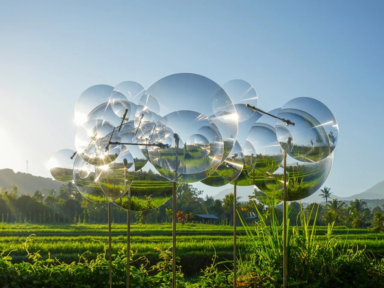 communal facilities，Eccentric Lenses，originality，Outdoor installation，