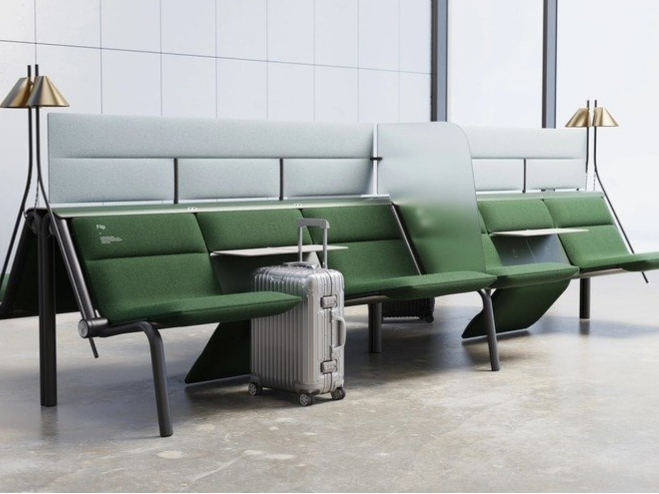 FLIP，Modular public seat system，furniture，communal facilities，