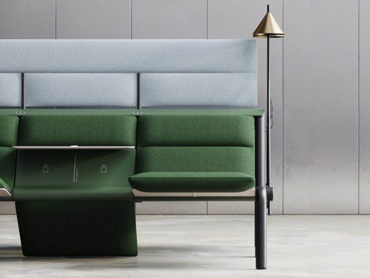 FLIP，Modular public seat system，furniture，communal facilities，