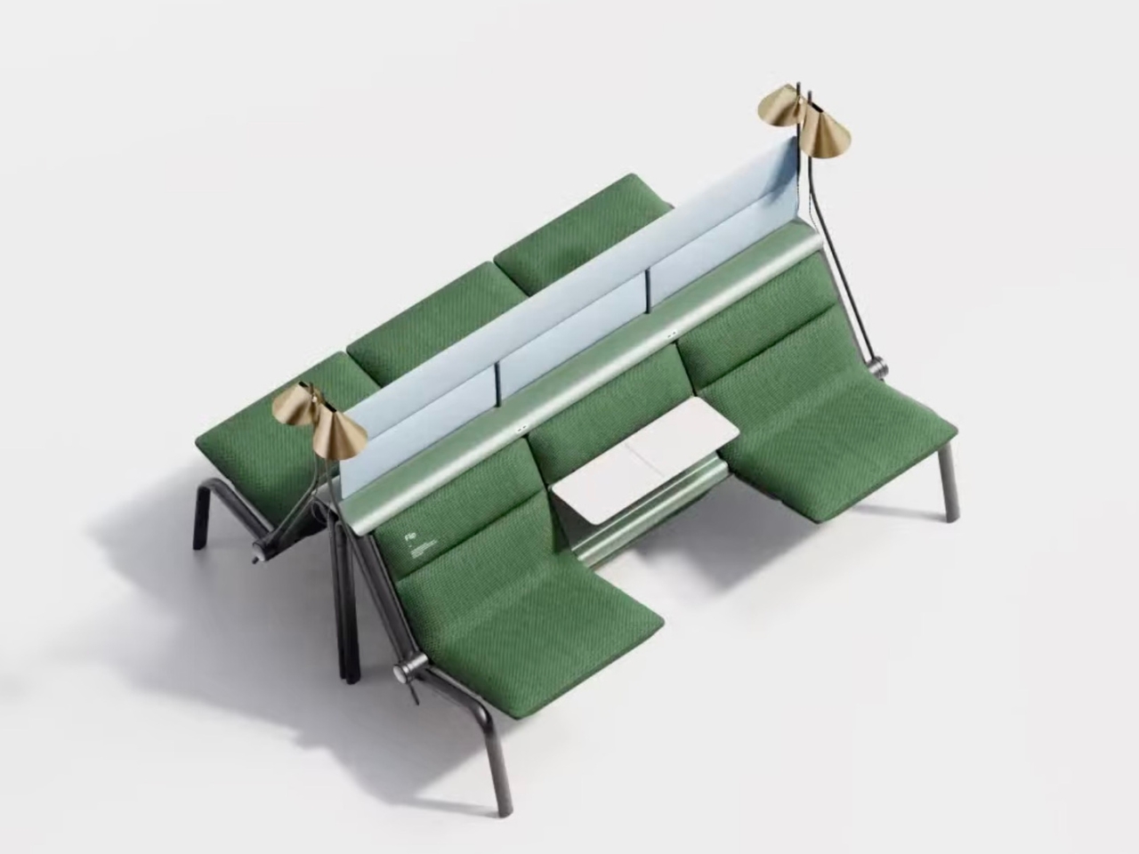 FLIP，Modular public seat system，furniture，communal facilities，