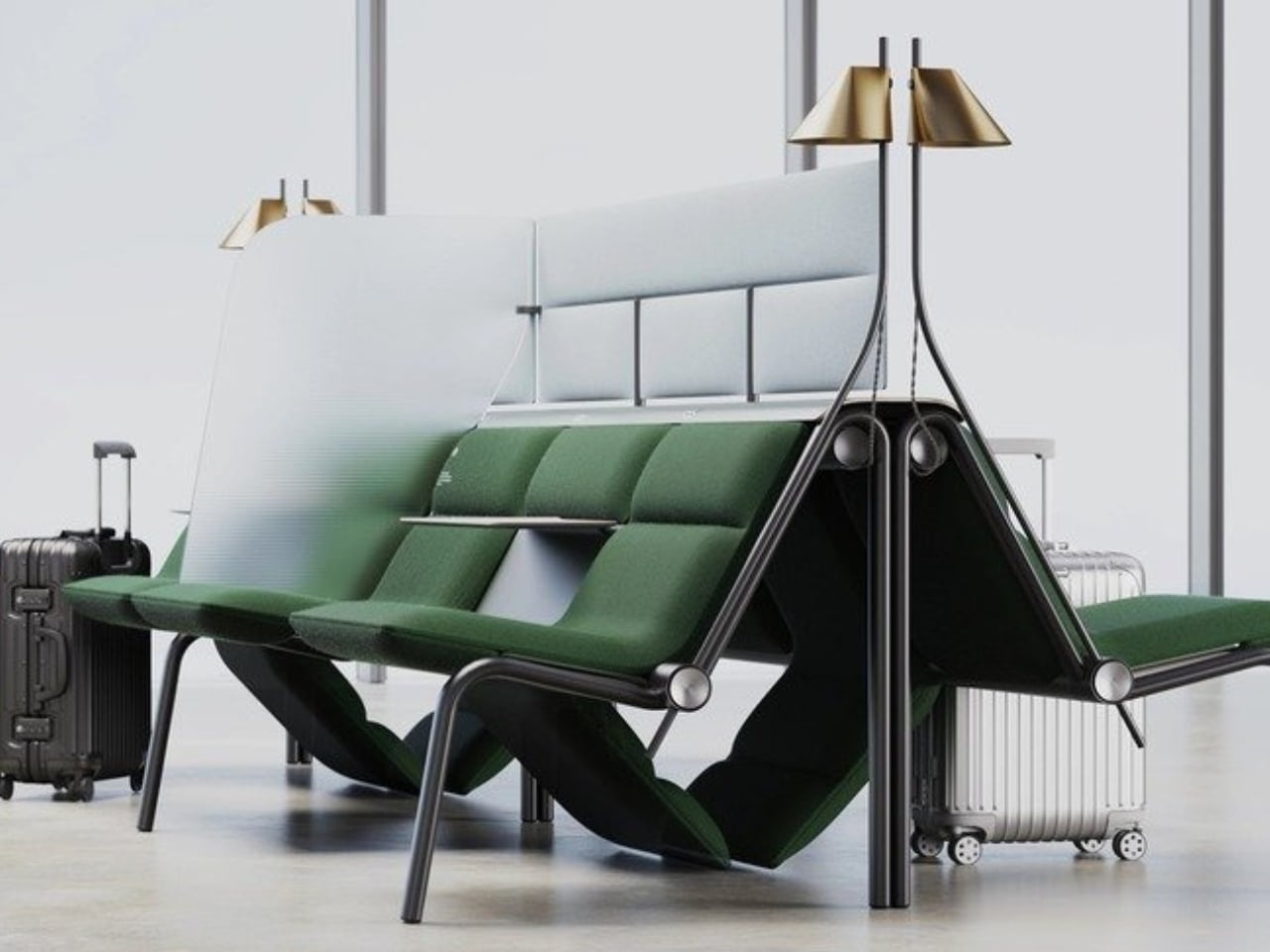 FLIP，Modular public seat system，furniture，communal facilities，