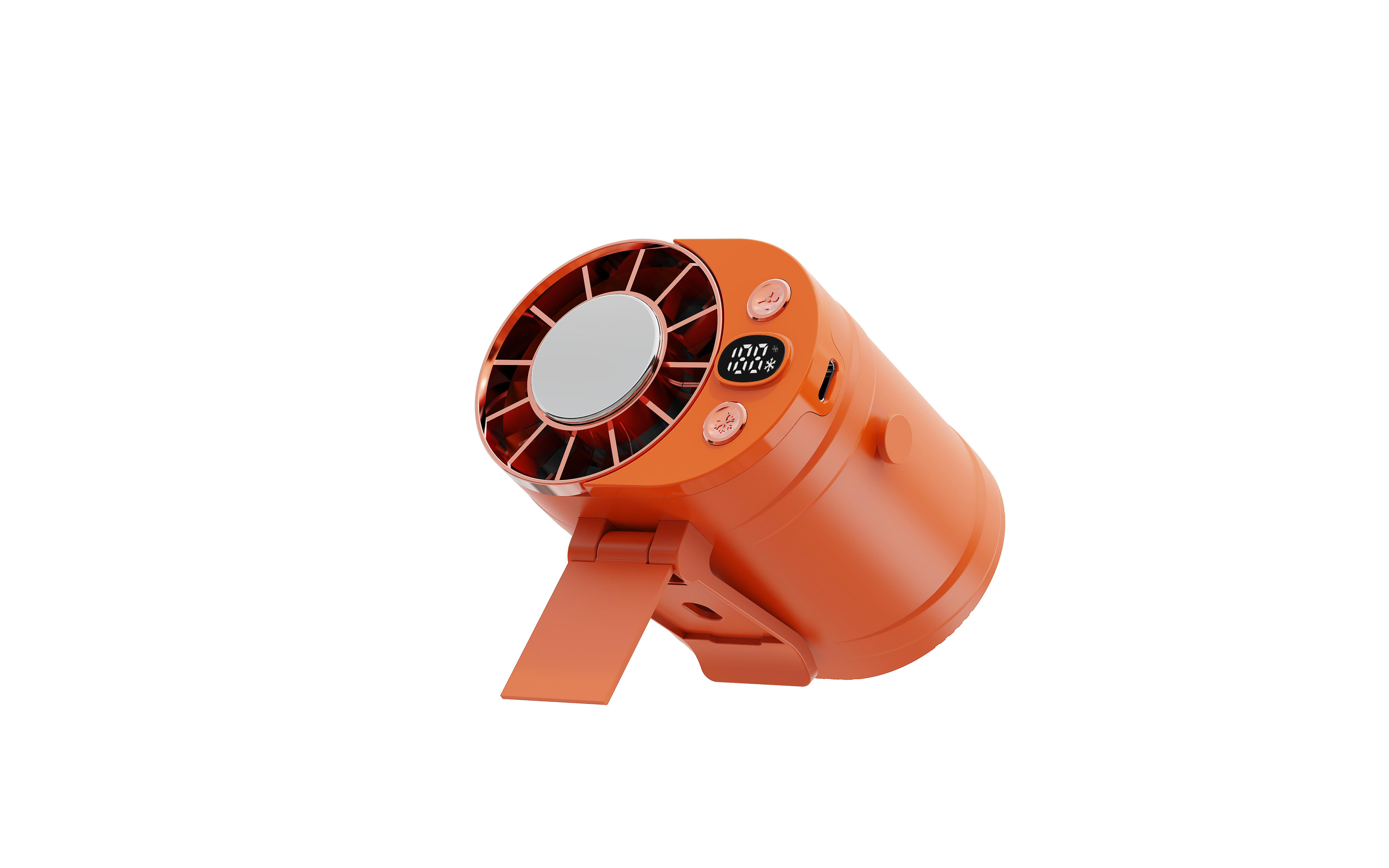 Small fan，Hanging waist fan，Product appearance design，Product structure design，