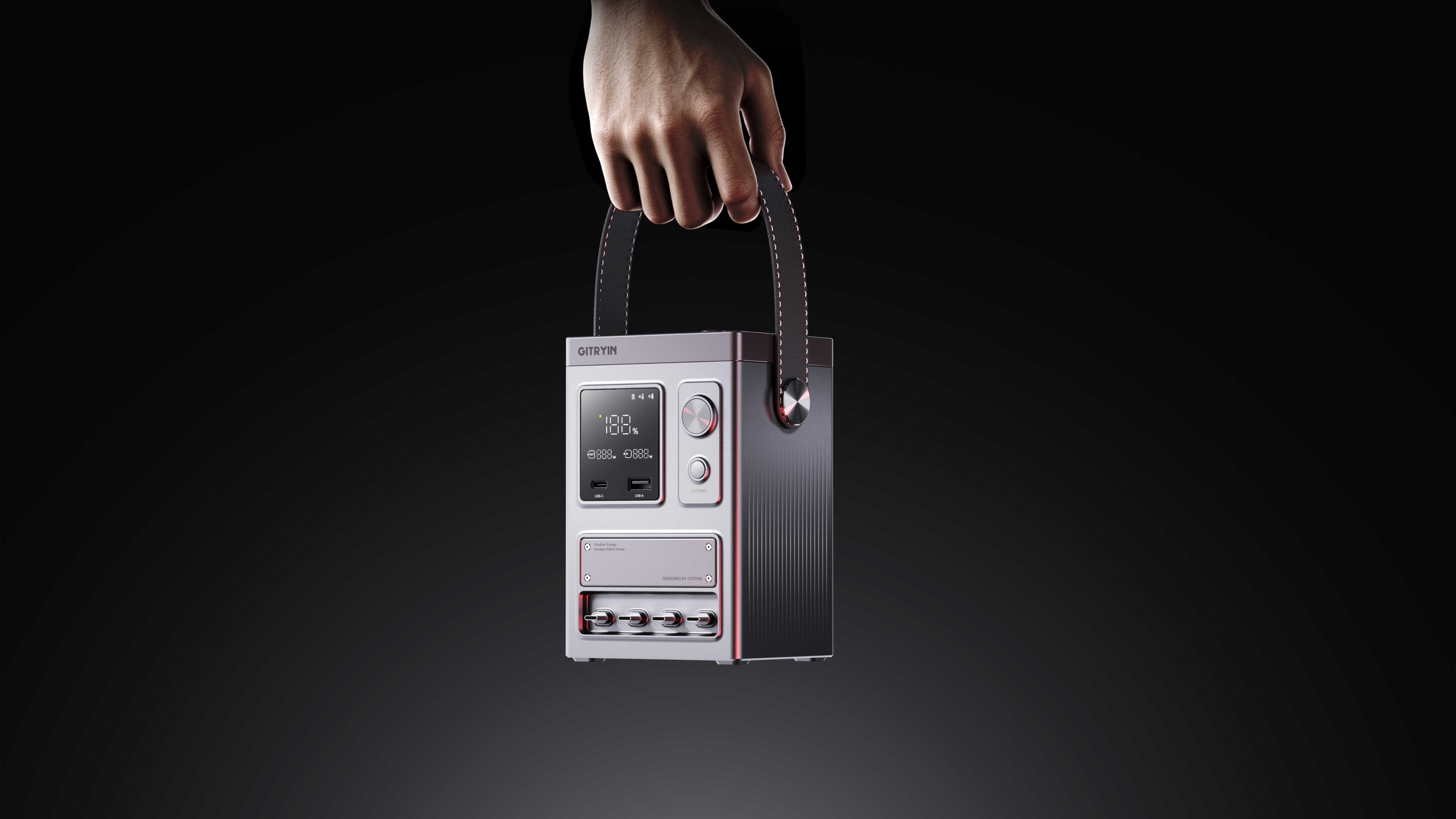 product design，industrial design，portable source，portable battery，Collection of industrial design works，Product modeling，3D rendering，Appearance design，