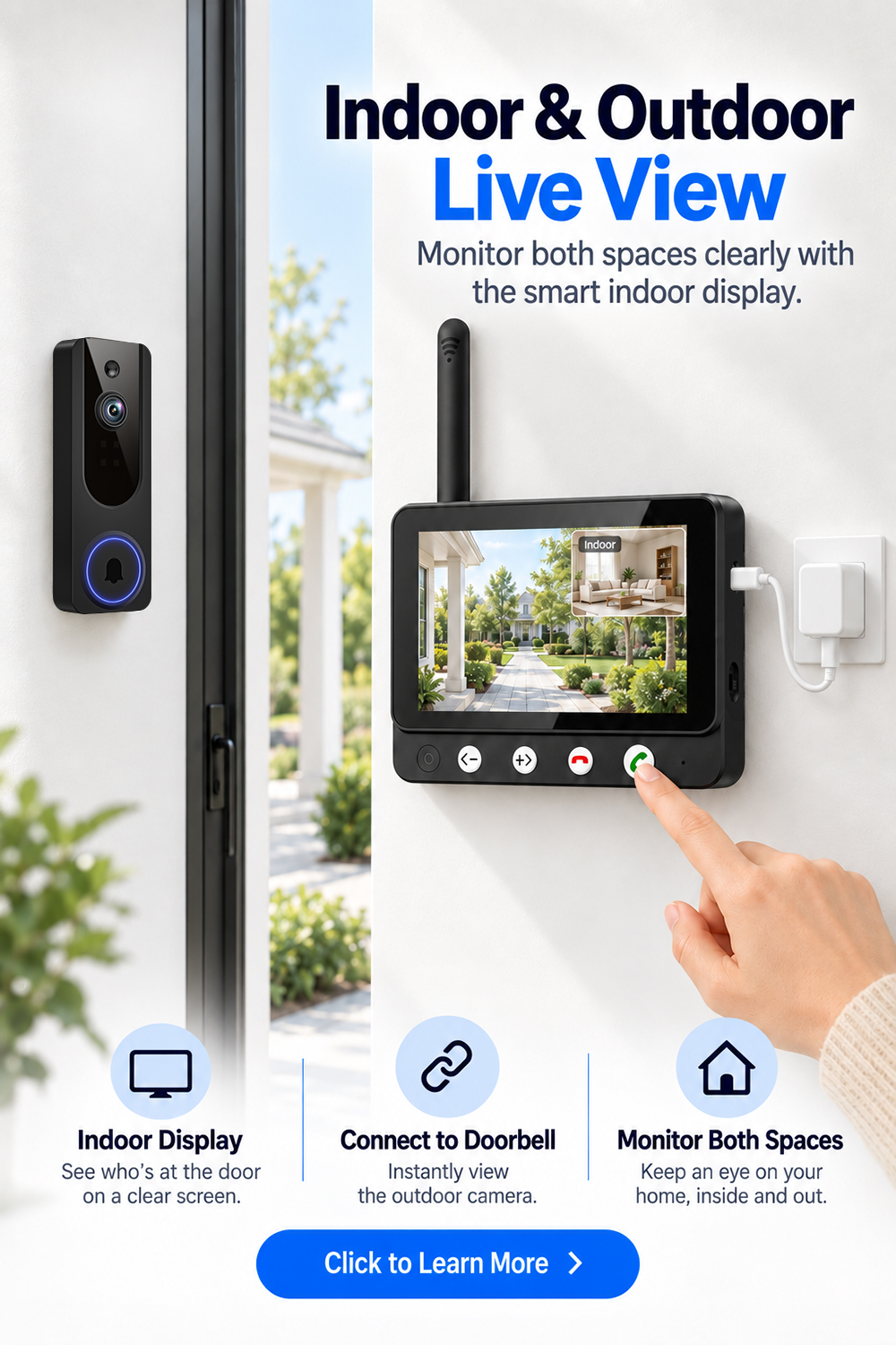 Visual doorbell，Intelligent doorbell，Surveillance camera，Electronics，Home security，