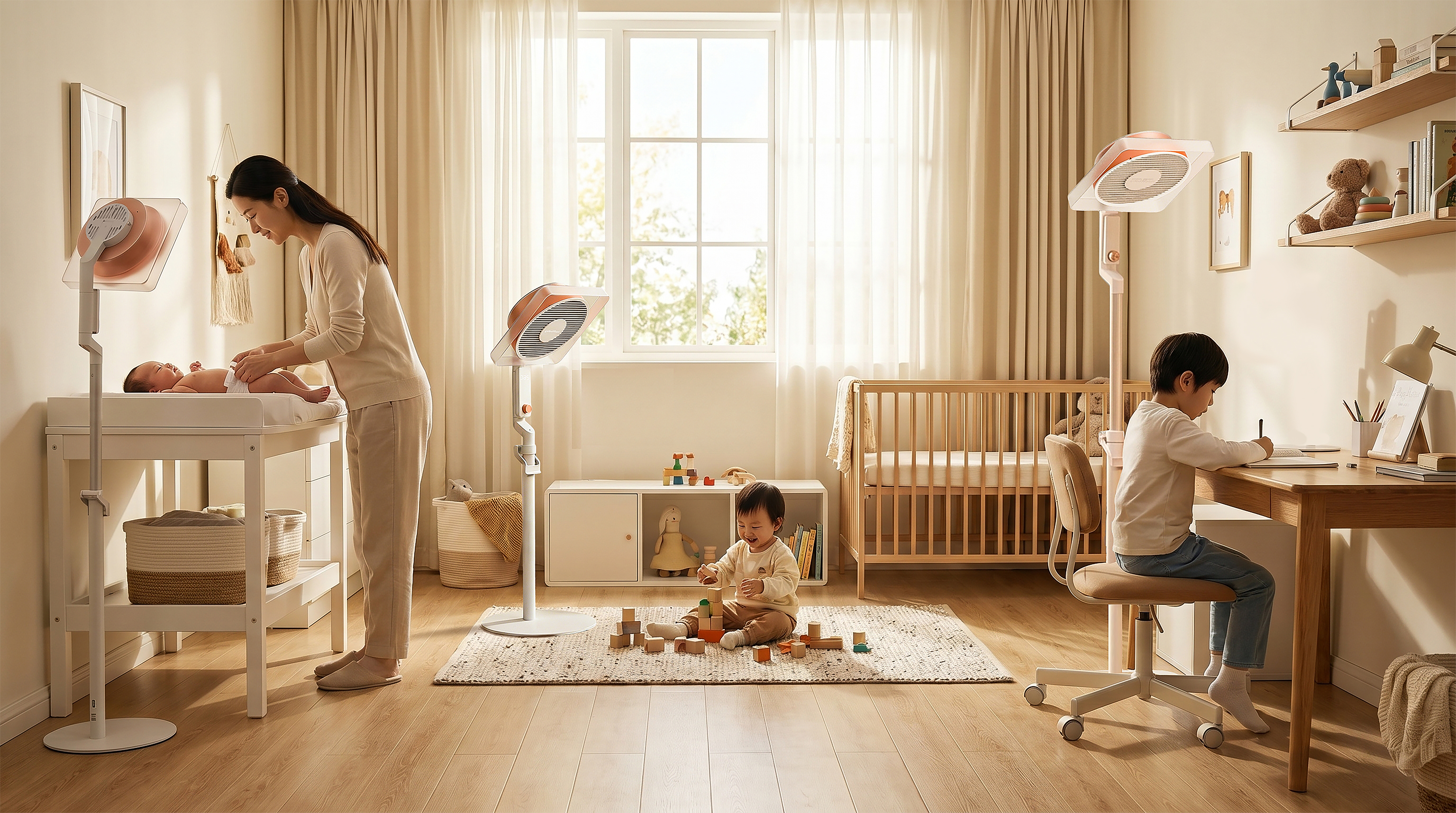 Heater，Air heater，Mother and baby，baby，Infant child，Nanfeng industrial design，
