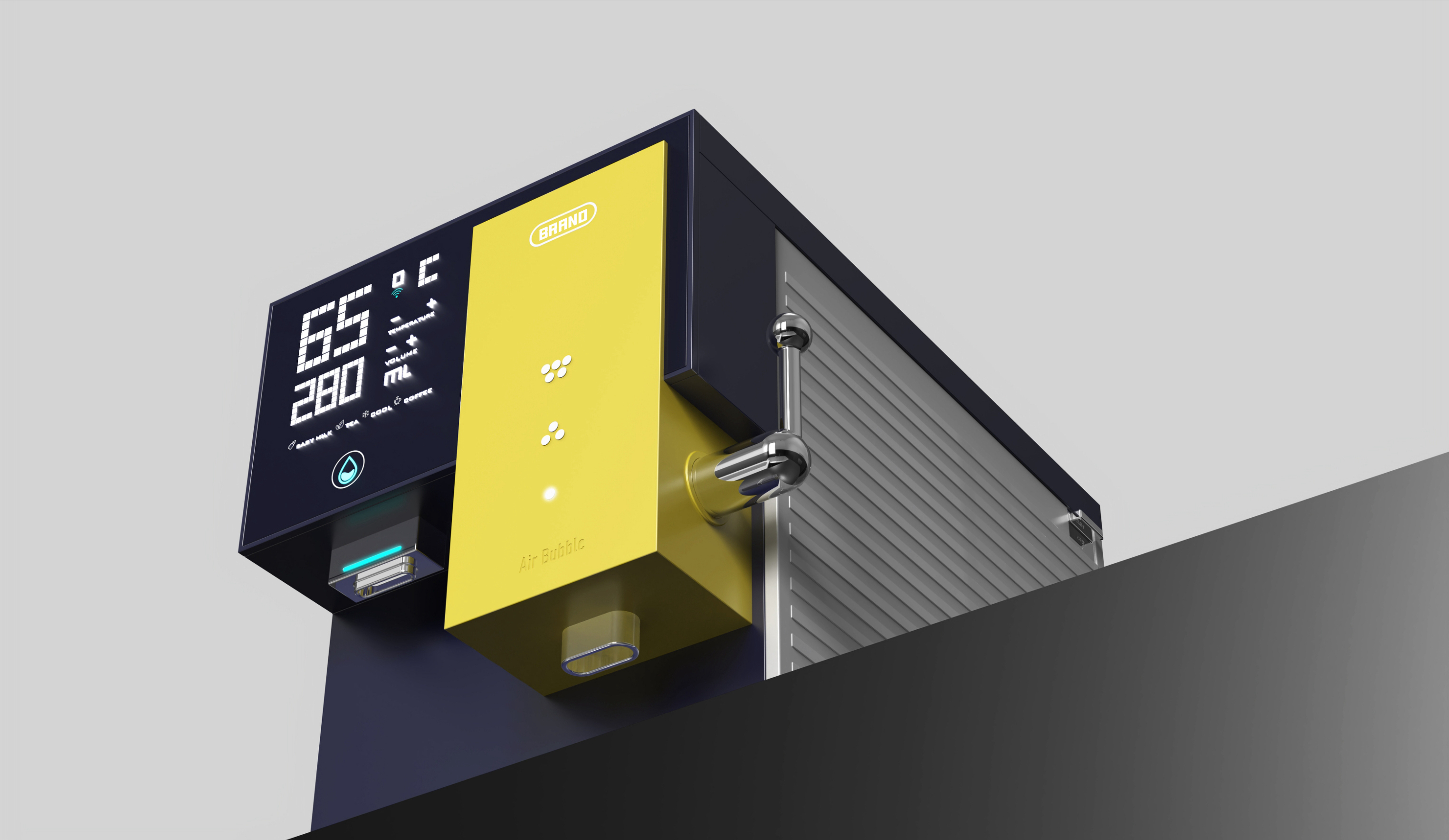 industrial design，product design，Bubble water machine，geometric modeling ，small home appliances，Design services，
