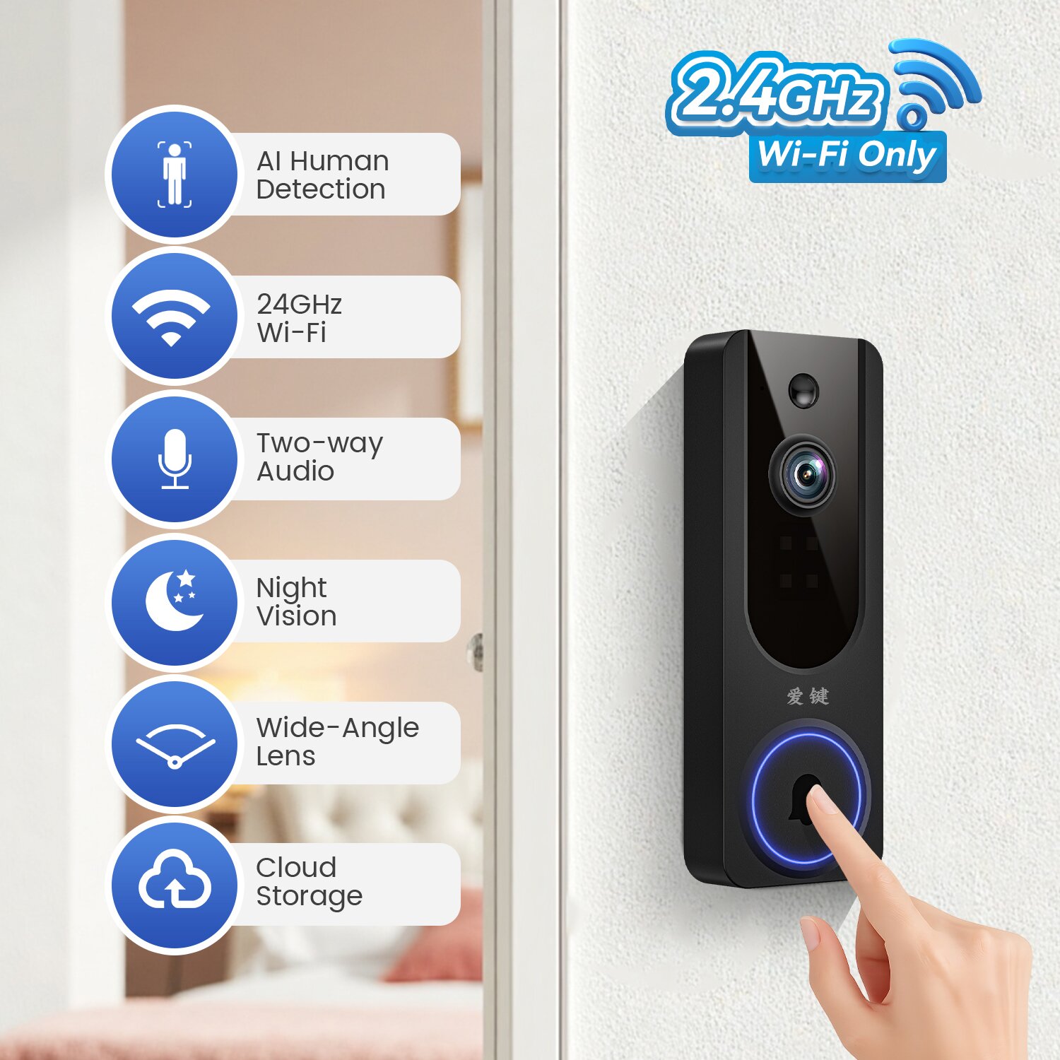 # Smart Home，# Visible doorbell，# Security Products，