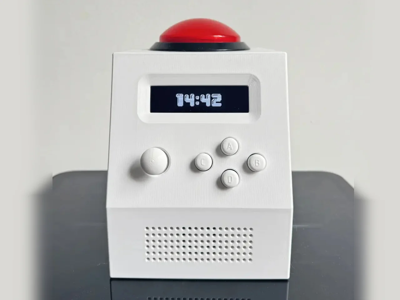 Aqnazar Arysbek，alarm clock，Open source firmware，3D Printed Shell，