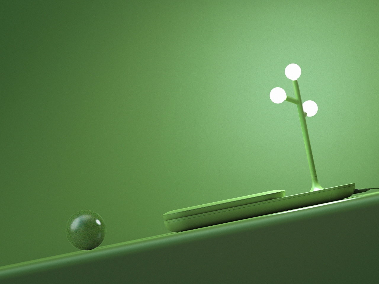 Poetry‑Electricity，conceptual design，wireless charger ，Desktop atmosphere lamp，