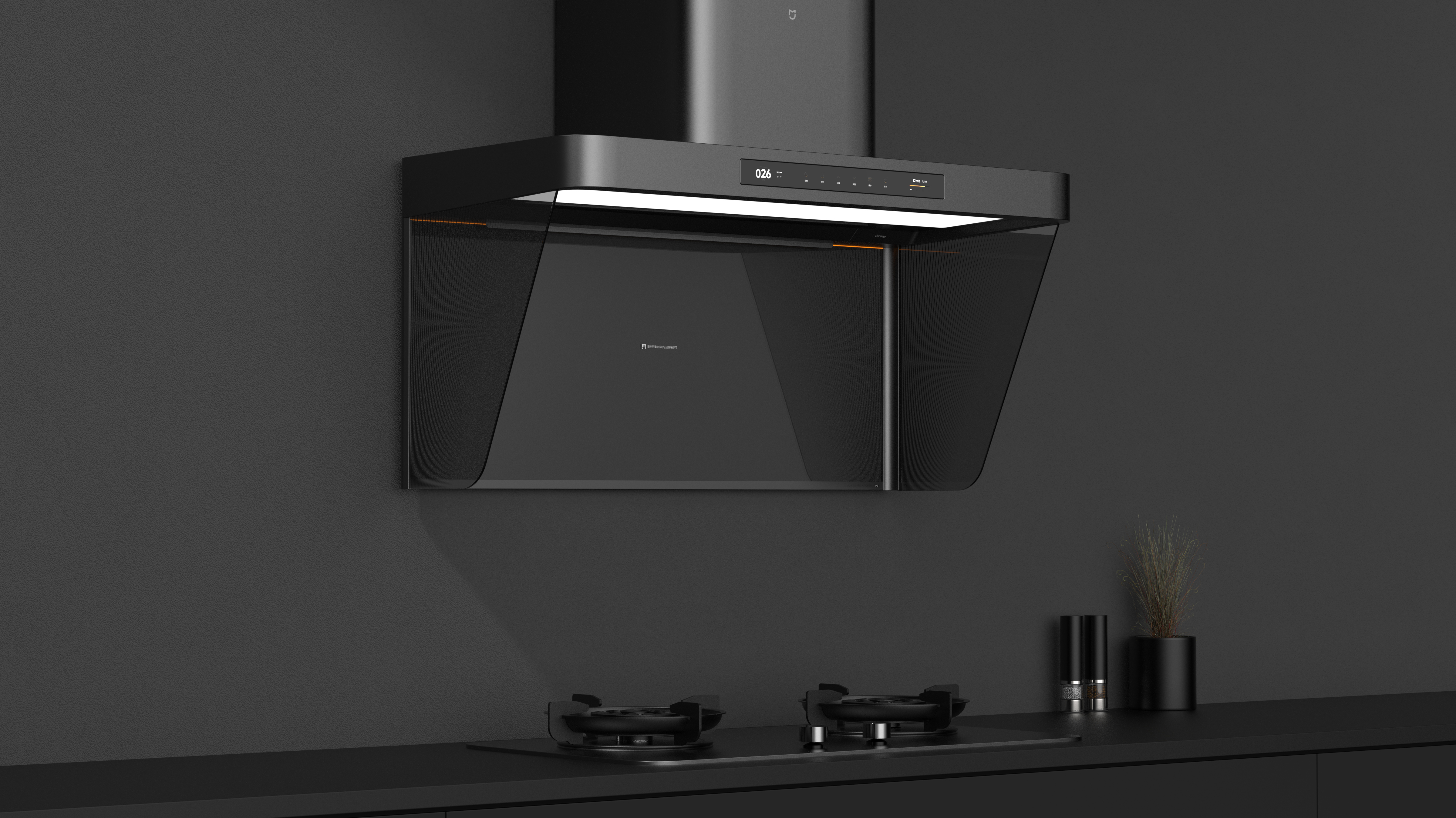 # Mijia Intelligent Smoke Cleaning Machine P2，# Smart Smoke Cleaner，# Kitchen electric design，#Industrial Design，