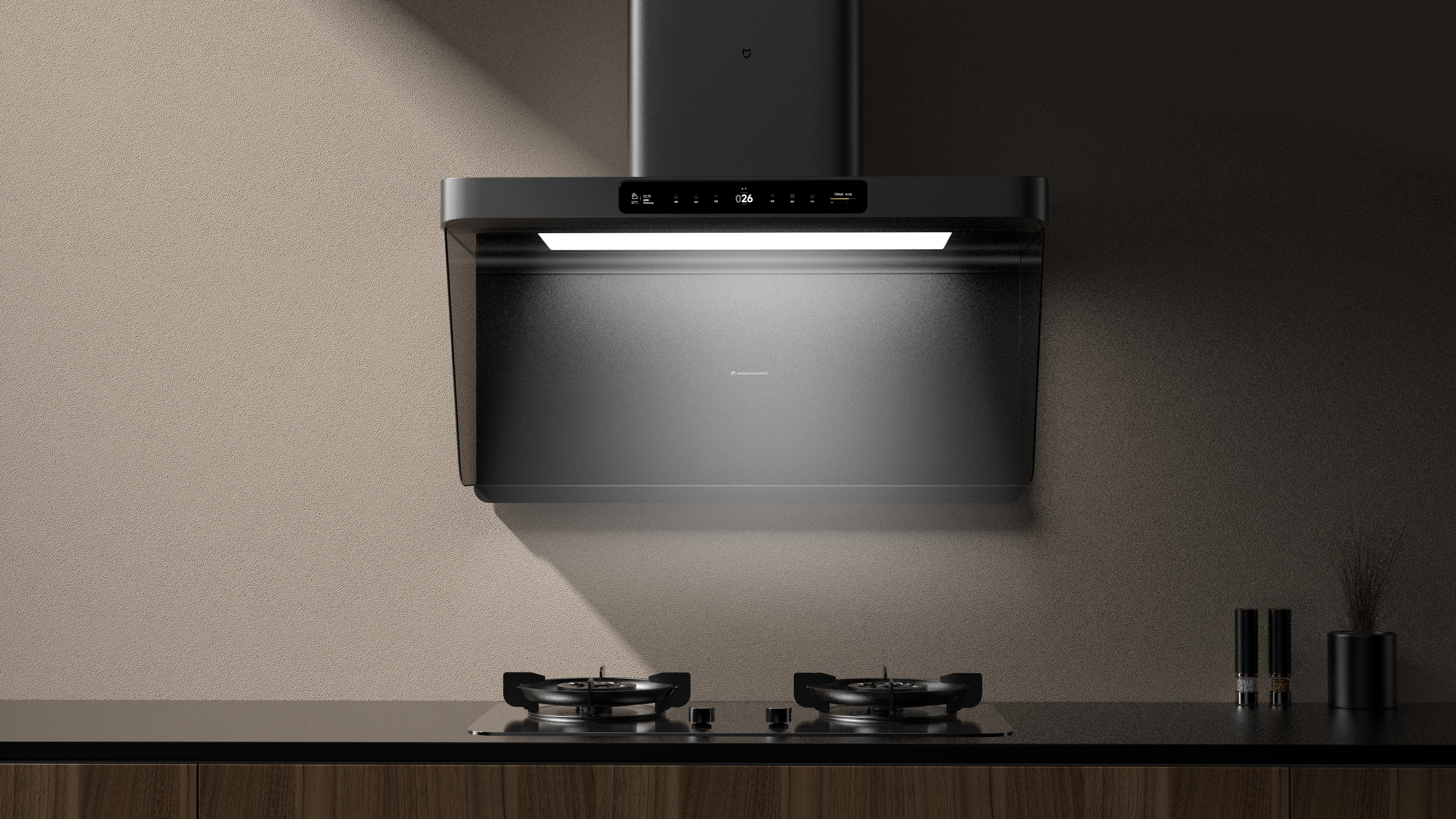 # Mijia Intelligent Smoke Cleaning Machine P2，# Smart Smoke Cleaner，# Kitchen electric design，#Industrial Design，