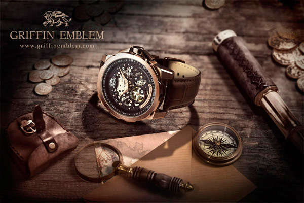 Wrist watch，Mechanical watch，griffin，man，Accessories，surface，